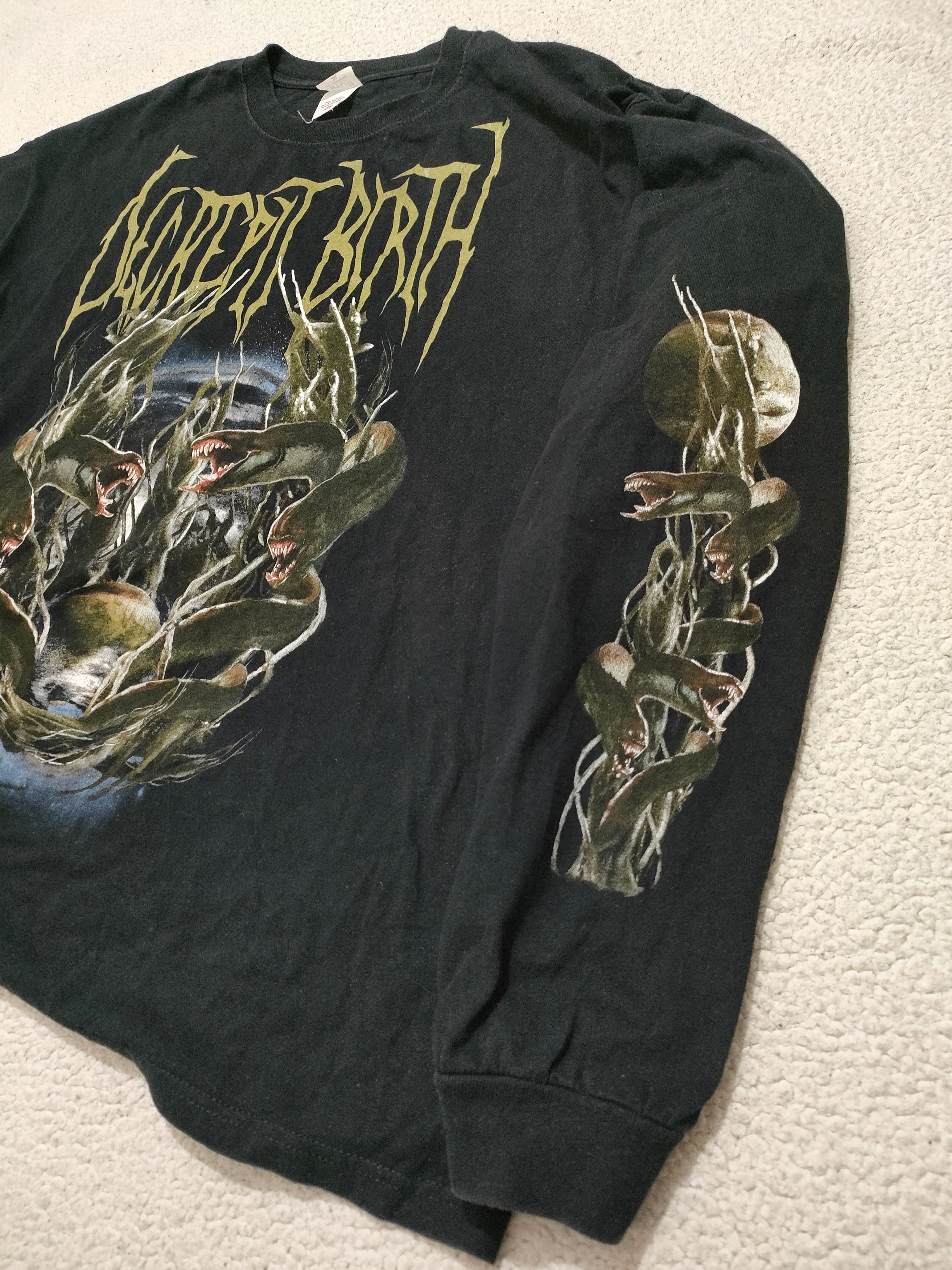 Band Tees 00s DECREPIT BIRTH Vintage Long Sleeve T-Shirt DEATH METAL Size US XXL / EU 58 / 5 - 10 Thumbnail