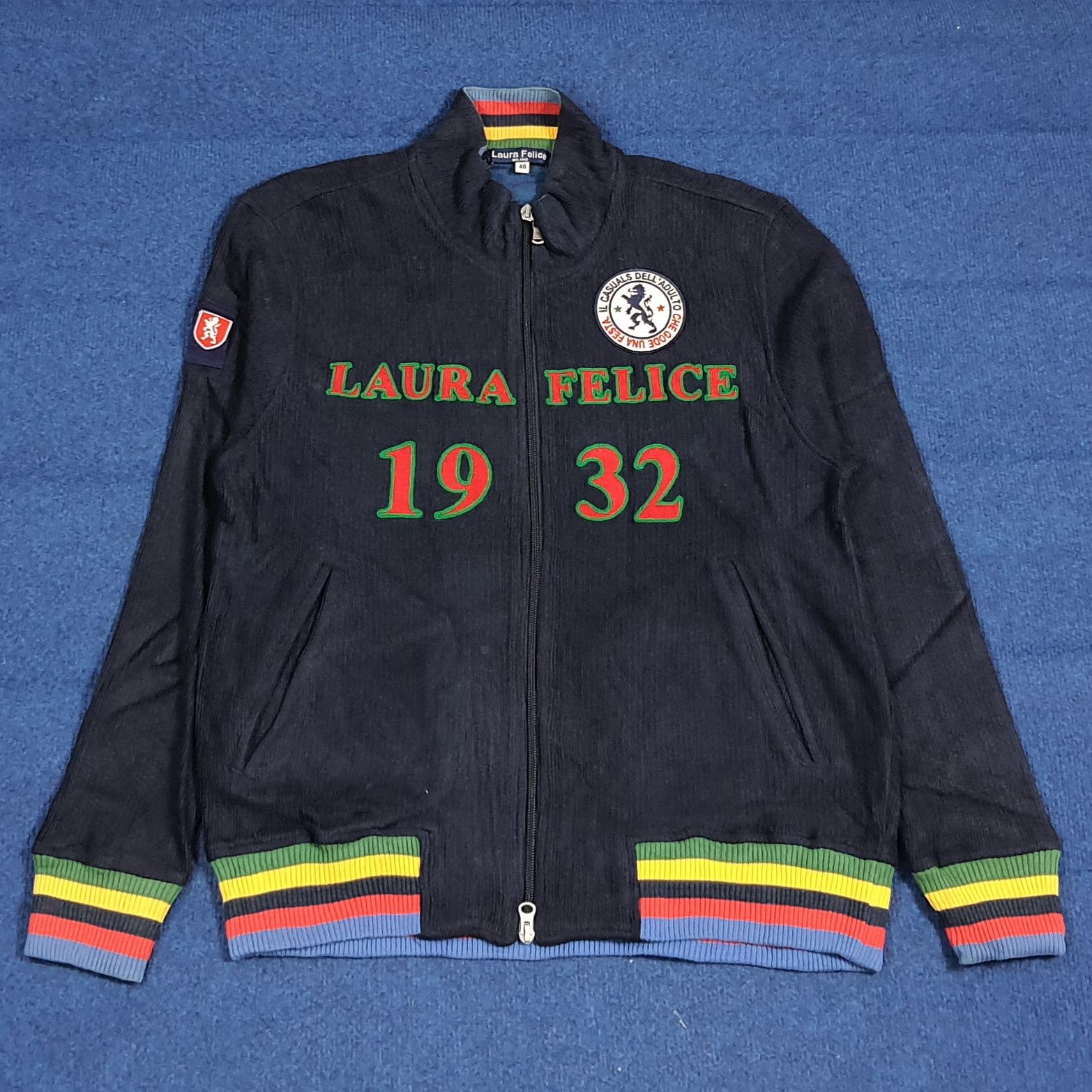 Vintage Vintage 90s Laura Felice Milano Jacket Ribbed Sweater C282N6 Size US S / EU 44-46 / 1 - 1 Thumbnail