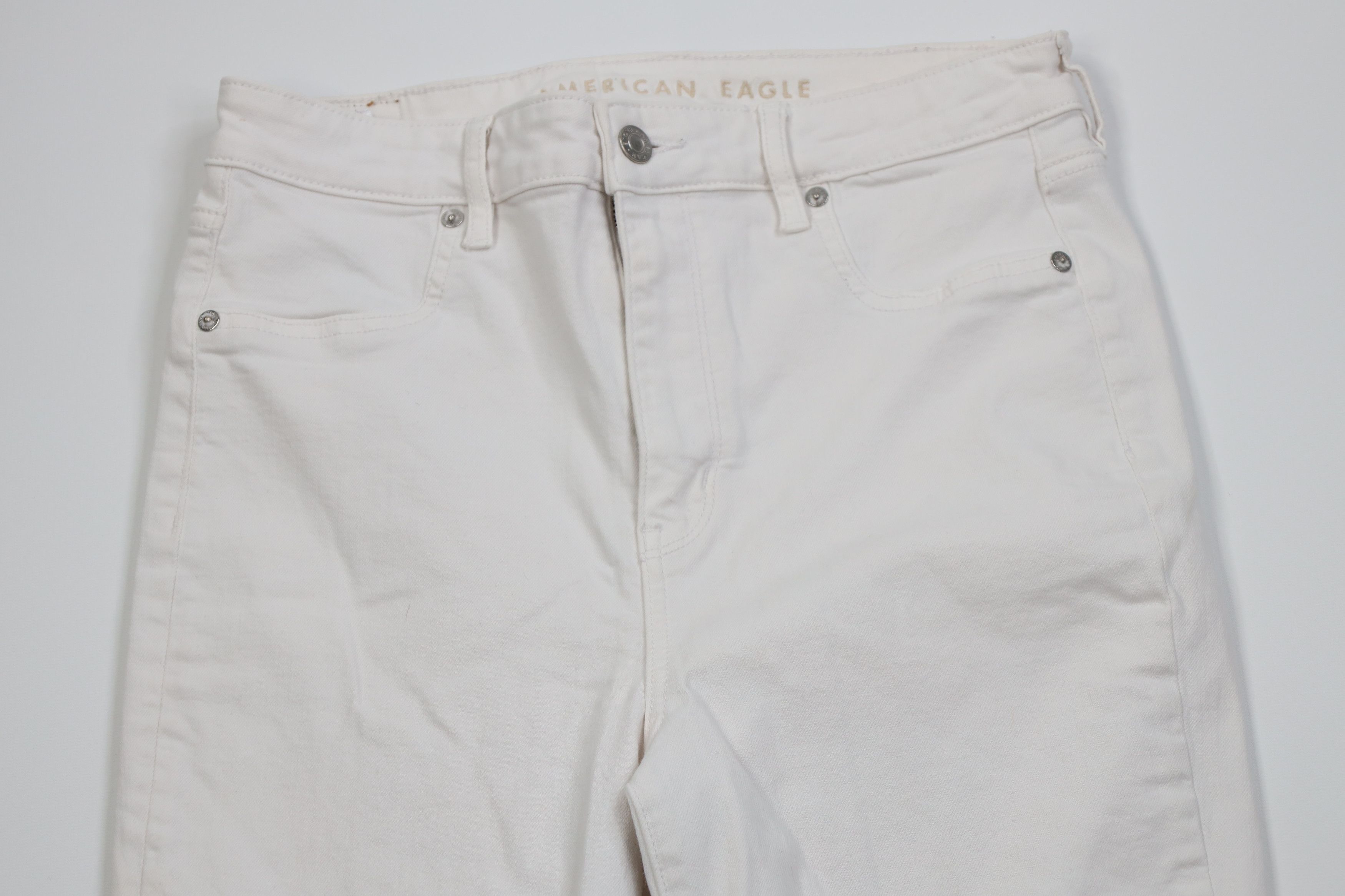 American Eagle Outfitters Vintage Y2K American Eagle Outfitters High Rise Flared Jeans Size 32" / US 10 / IT 46 - 2 Thumbnail