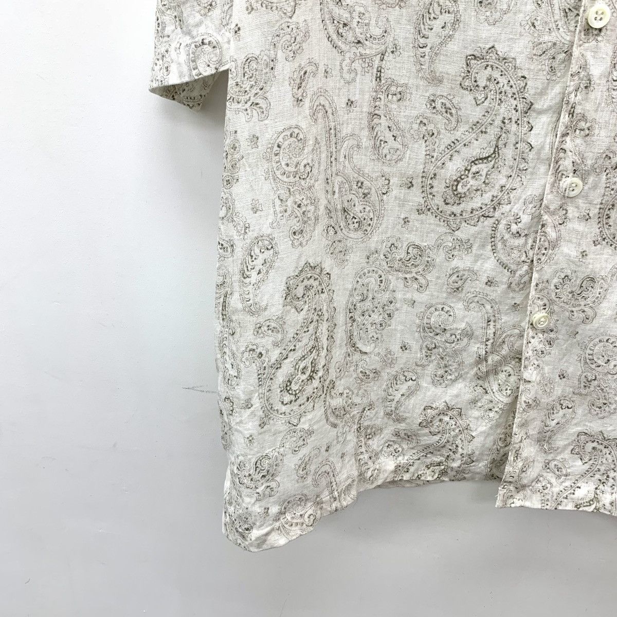 Brunello Cucinelli Brunello Cucinelli Short Sleeve Shirt K26WX Size US L / EU 52-54 / 3 - 4 Thumbnail