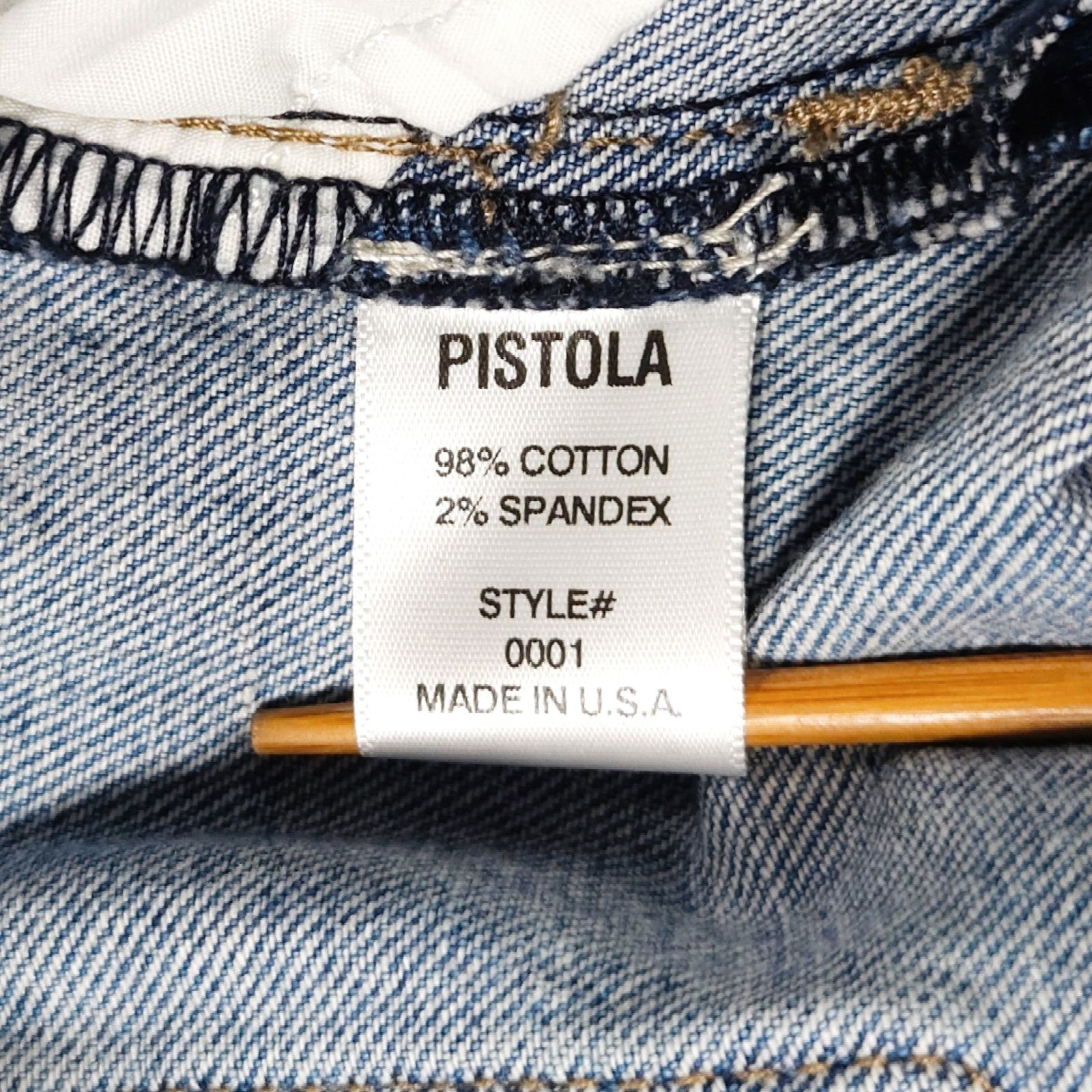 Pistola NWT Pistola Madi Embroidered Modern Slim Denim Jeans Sz. 27 Size 27" / US 4 / IT 40 - 7 Thumbnail