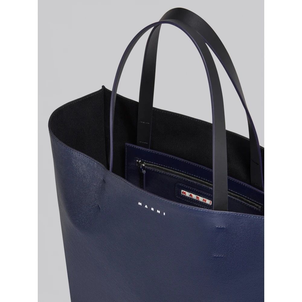 Marni o1w1db11125 Size :OS/Museo Soft Large Bag in Nevy Blue Size ONE SIZE - 4 Thumbnail