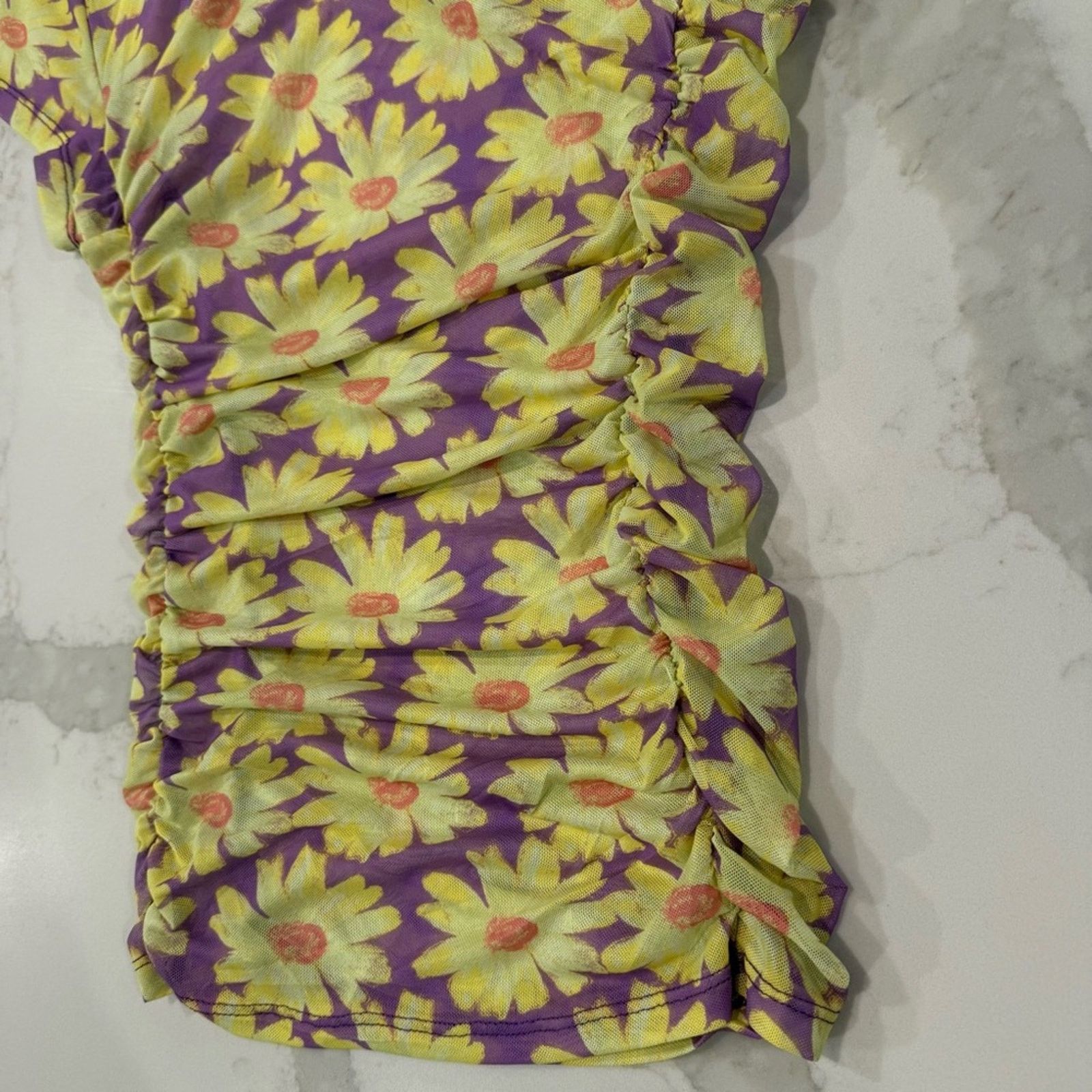 Free People Intimately Free People NWT Mesh Tee Sheer Daisy Womens Small Size S / US 4 / IT 40 - 3 Thumbnail