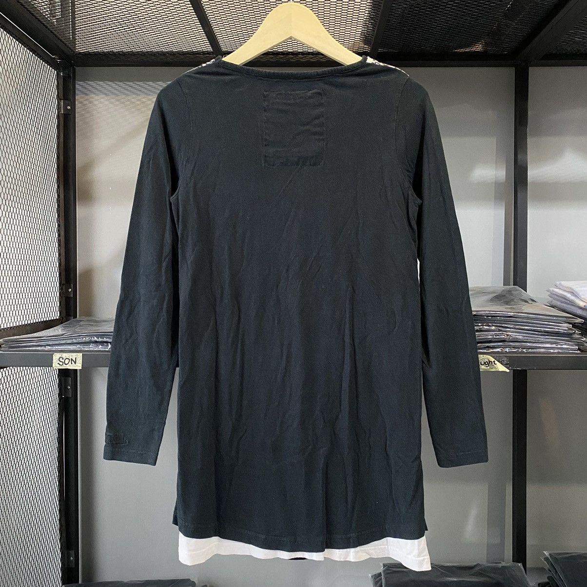 Japanese Brand × Vintage × Von Dutch Vintage Von Dutch Skull Scarf Double Layer Long Sleeve Tees Size US M / EU 48-50 / 2 - 12 Thumbnail