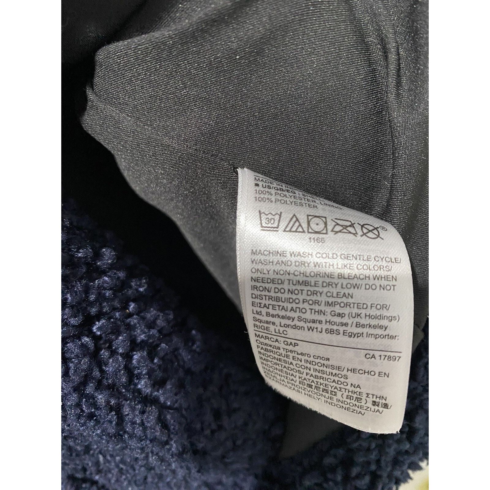 Gap Gap Sherpa Teddy Coat Jacket Full Zip Long Sz XS A001518 Size XS / US 0-2 / IT 36-38 - 6 Thumbnail