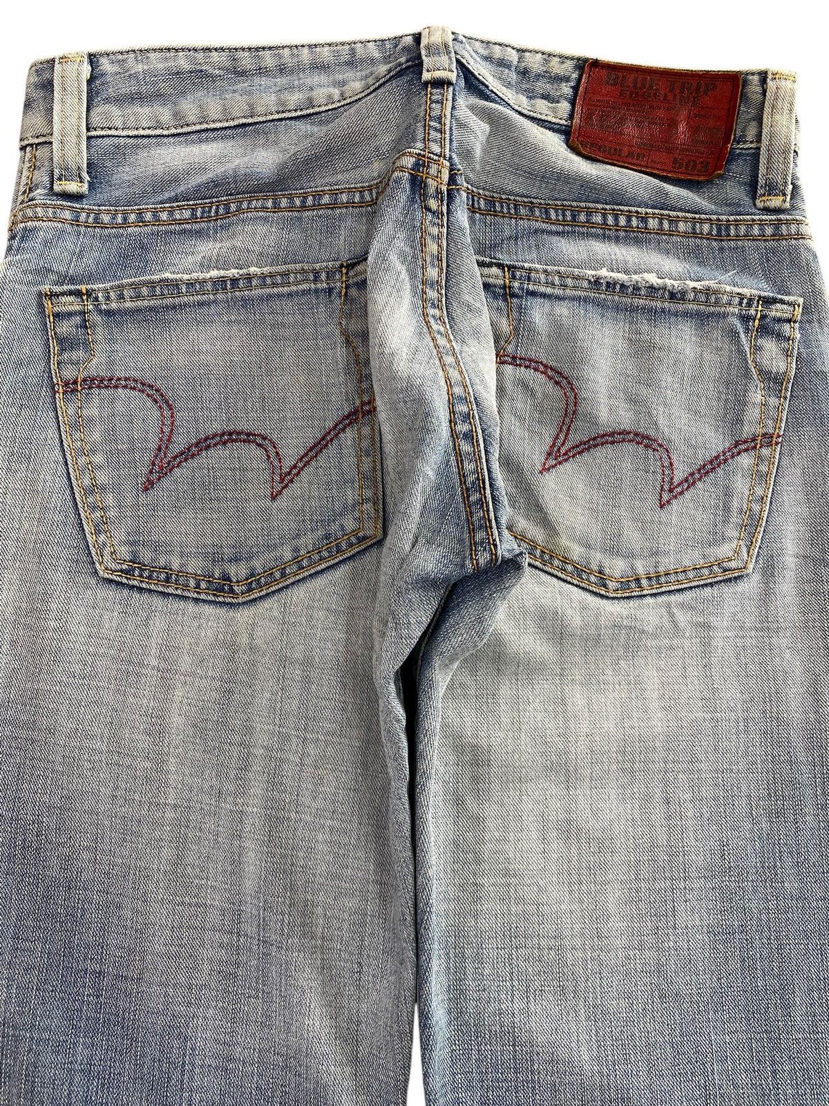 Edwin Edwin Whiskered Faded Wash Style Wide Fit Jeans Size US 32 / EU 48 - 4 Thumbnail