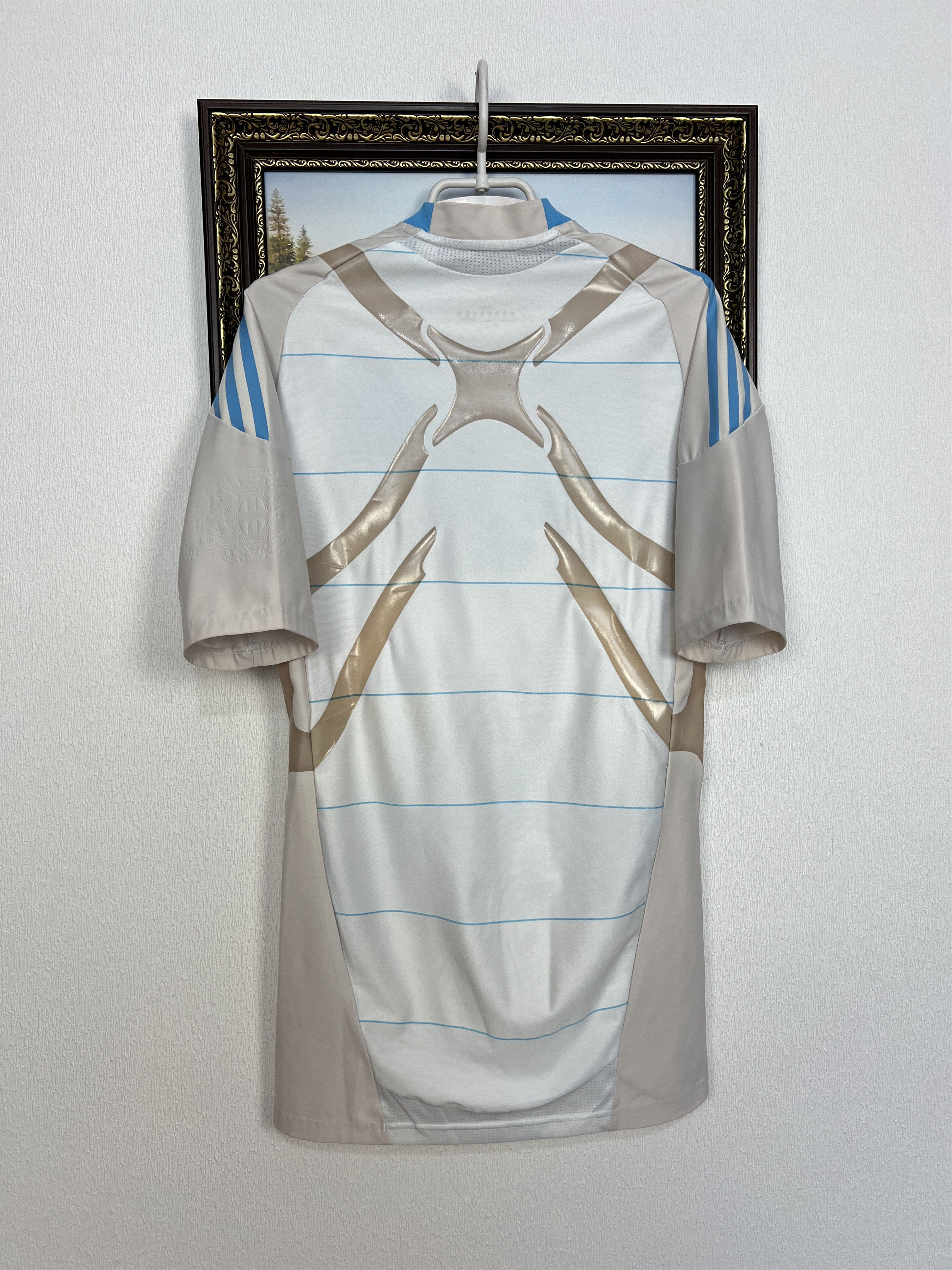 Adidas Marseille Player Issue TechFit Shirt Soccer Jersey Trikot Size US L / EU 52-54 / 3 - 10 Thumbnail