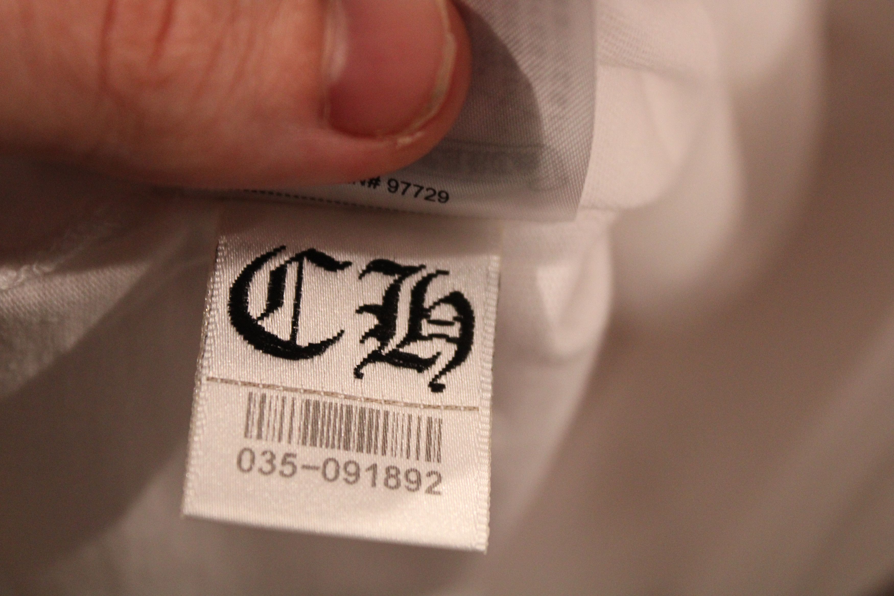 Chrome Hearts CHROME HEARTS WHITE NECK LOGO LONG SLEEVE Size US L / EU 52-54 / 3 - 6 Thumbnail