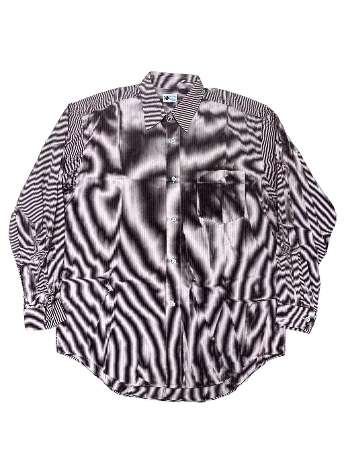 Issey Miyake 💥Vintage Issey Miyake Stripe Button Shirt Size US L / EU 52-54 / 3 - 1 Thumbnail