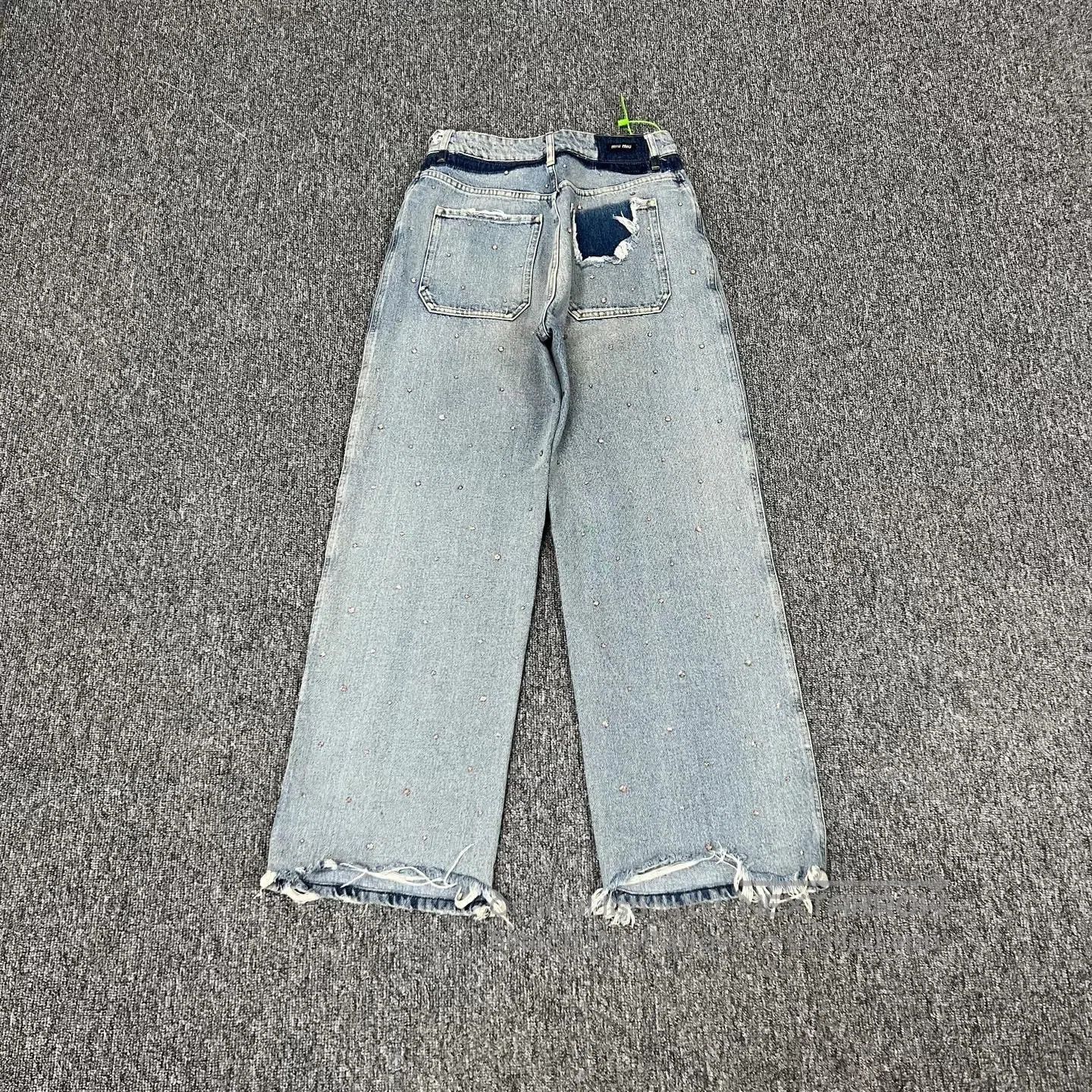 Miu Miu miu miu Water-washing damages the light blue silhouette je Size 25" / US 0 / IT 36 - 2 Thumbnail