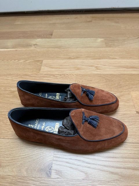 Rubinacci Todd Snyder x Rubinacci Suede Marphy Loafer – Size 9 (New) Size US 9 / EU 42 - 6 Thumbnail