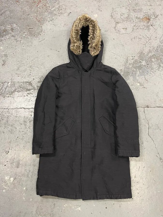 Emporio Armani FW2013 Emporio Armani Black Faux Fur Hooded Long Jacket Size US M / EU 48-50 / 2 - 1 Thumbnail