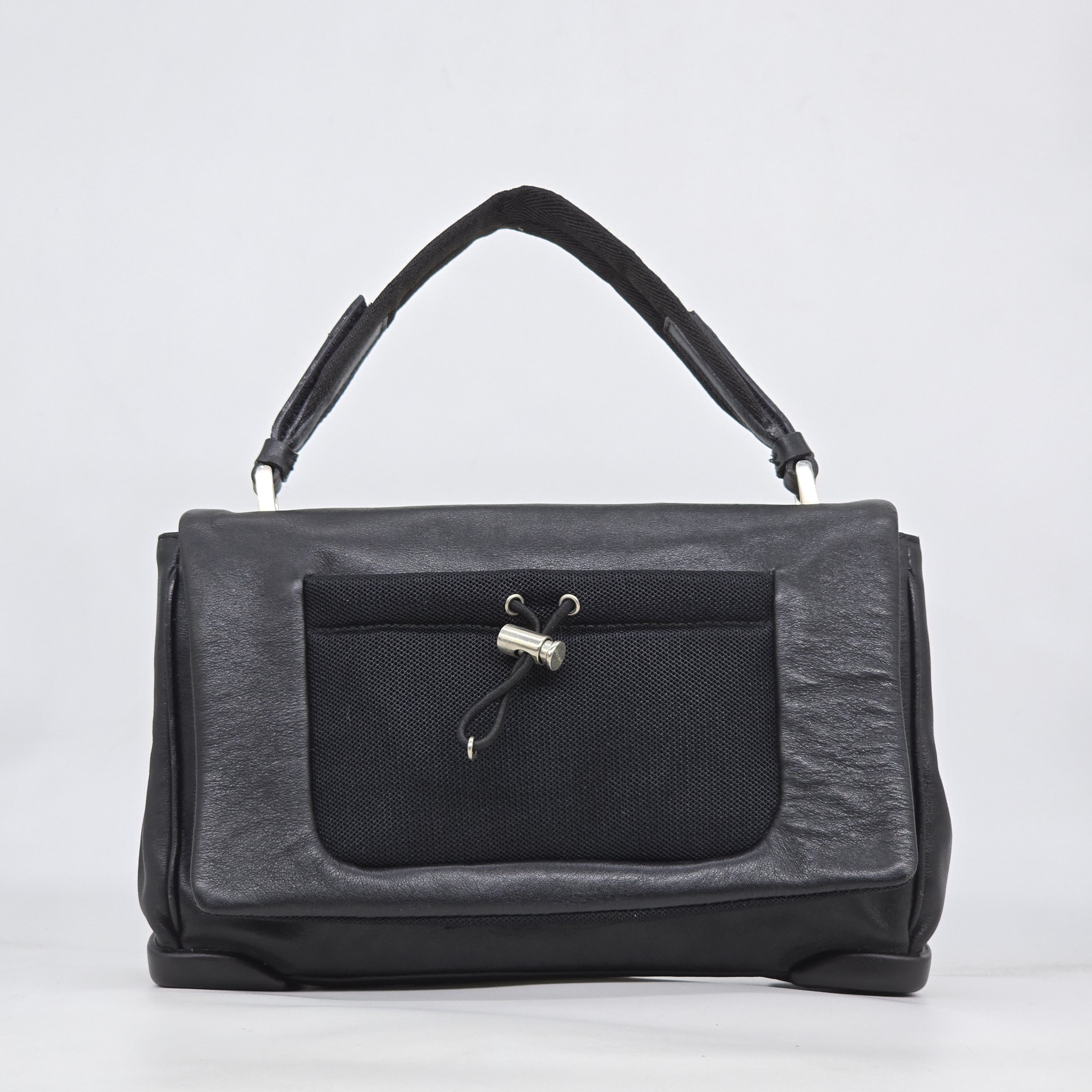 Prada Prada - AW99 Mesh Pocket Leather Handbag | Grailed