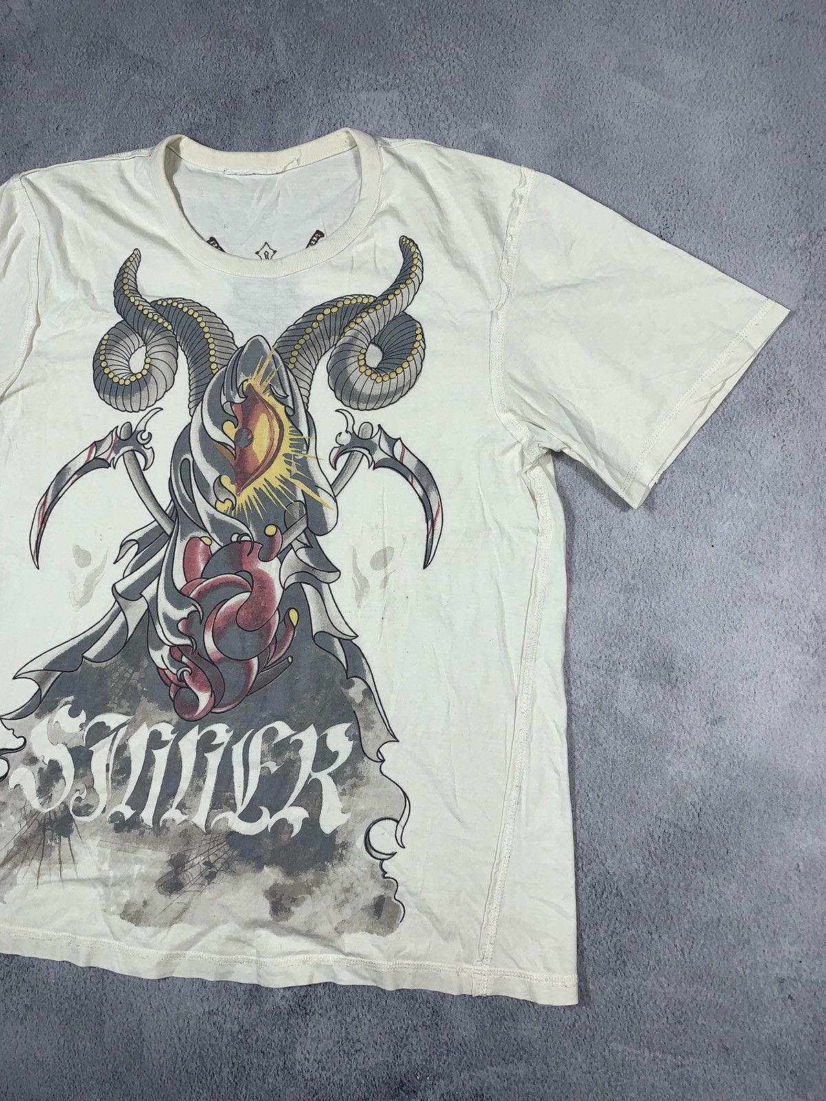 Japanese Brand × Vintage Vintage Y2k Devil Samurai Japanese tee big logo size L Size US L / EU 52-54 / 3 - 3 Thumbnail