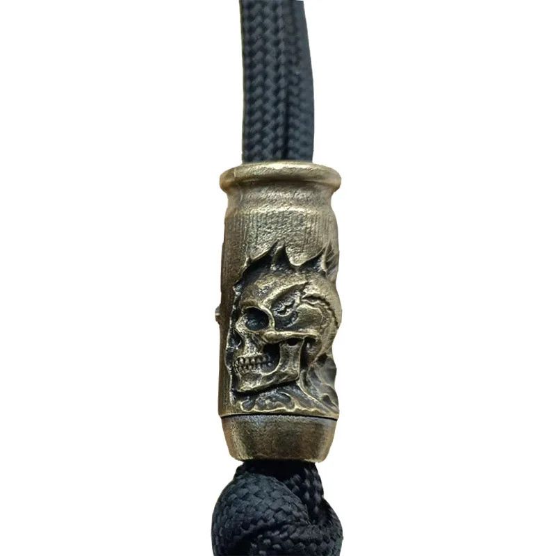 Handmade 3Pcs Skull Cross Bullet Knife Beads Paracord Bead Zipper Size ONE SIZE - 5 Thumbnail