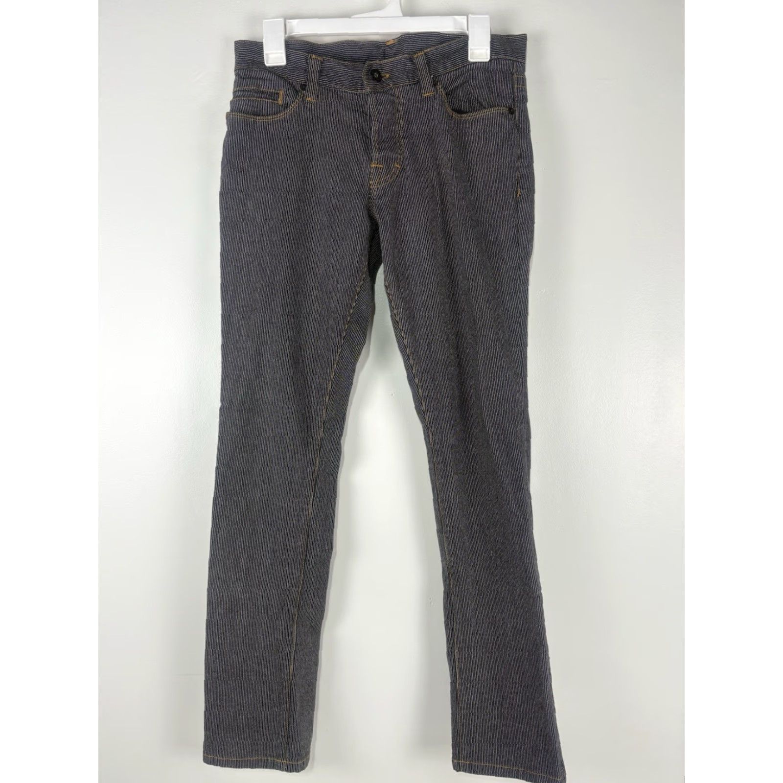 Vintage VINTAGE Rank Women's Striped Military Style Denim Jeans Size 30 Black/White 90s Grunge Size 30" / US 8 / IT 44 - 2 Thumbnail
