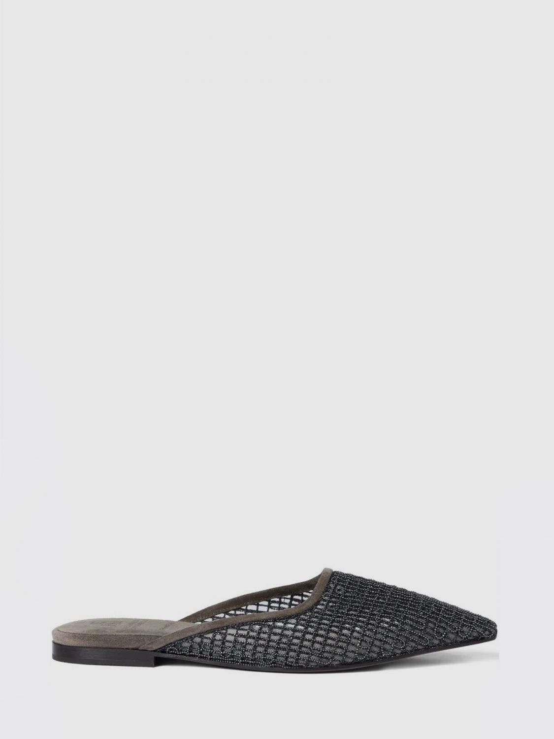Brunello Cucinelli Brunello Cucinelli Flat Sandal Woman Grey Size US 6 / IT 36 - 1 Thumbnail