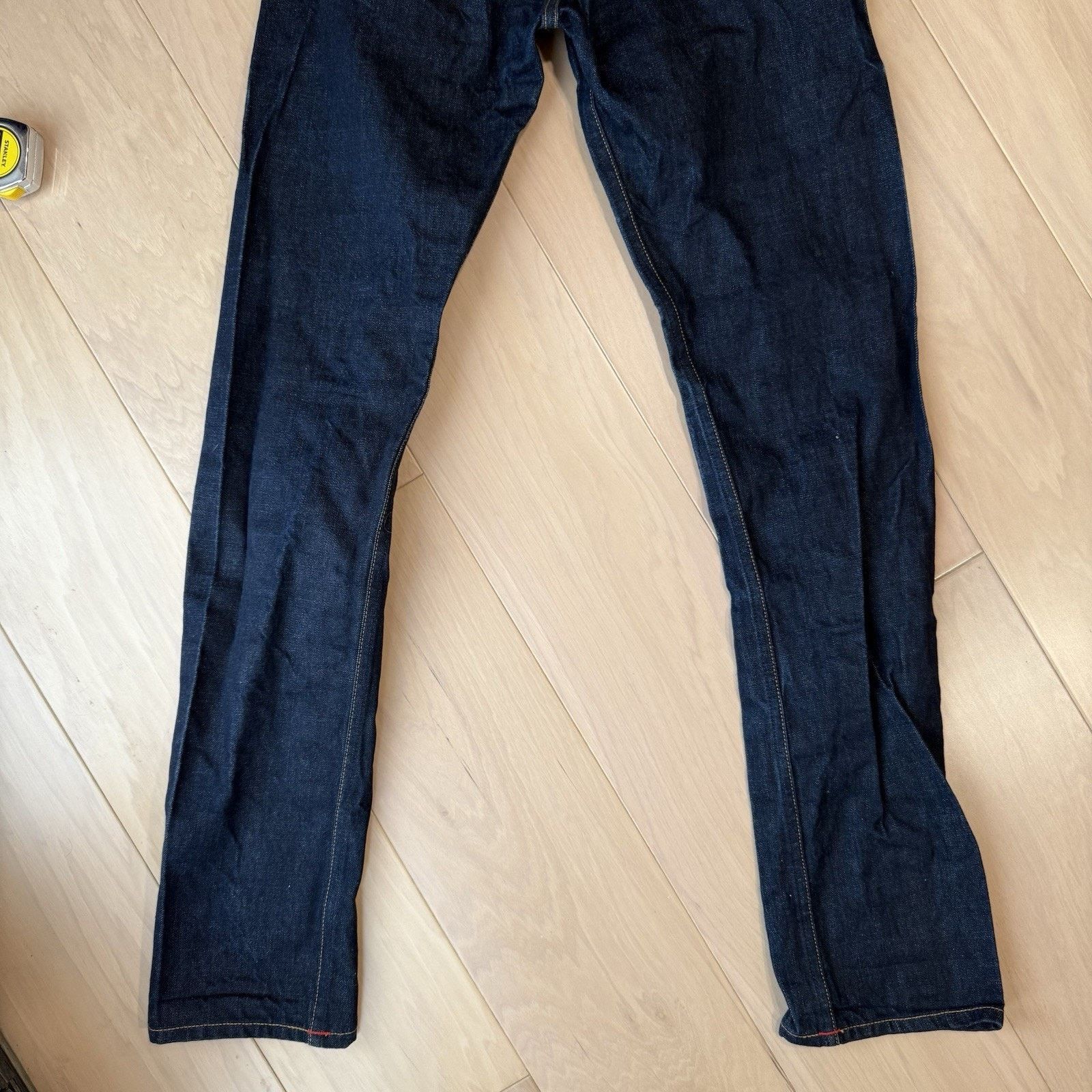 Gustin Gustin Selvedge Jeans Blue Dark Wash Slim Denim Minimalist Size US 29 - 9 Thumbnail