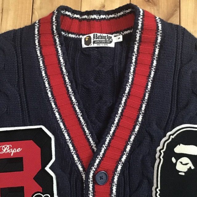 Bape BAPE APE HEAD LOGO knit cardigan a bathing ape Size US S / EU 44-46 / 1 - 4 Thumbnail