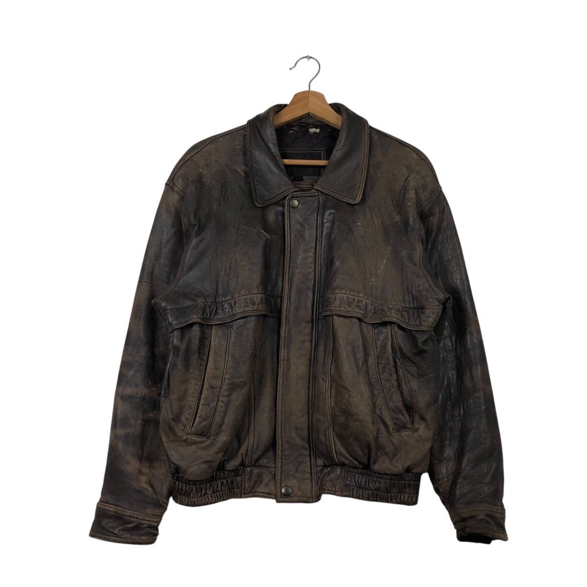 Issey Miyake 📌Vintage Biker Leather Jacket D' Homme A Homme Blanket Size US M / EU 48-50 / 2 - 2 Thumbnail