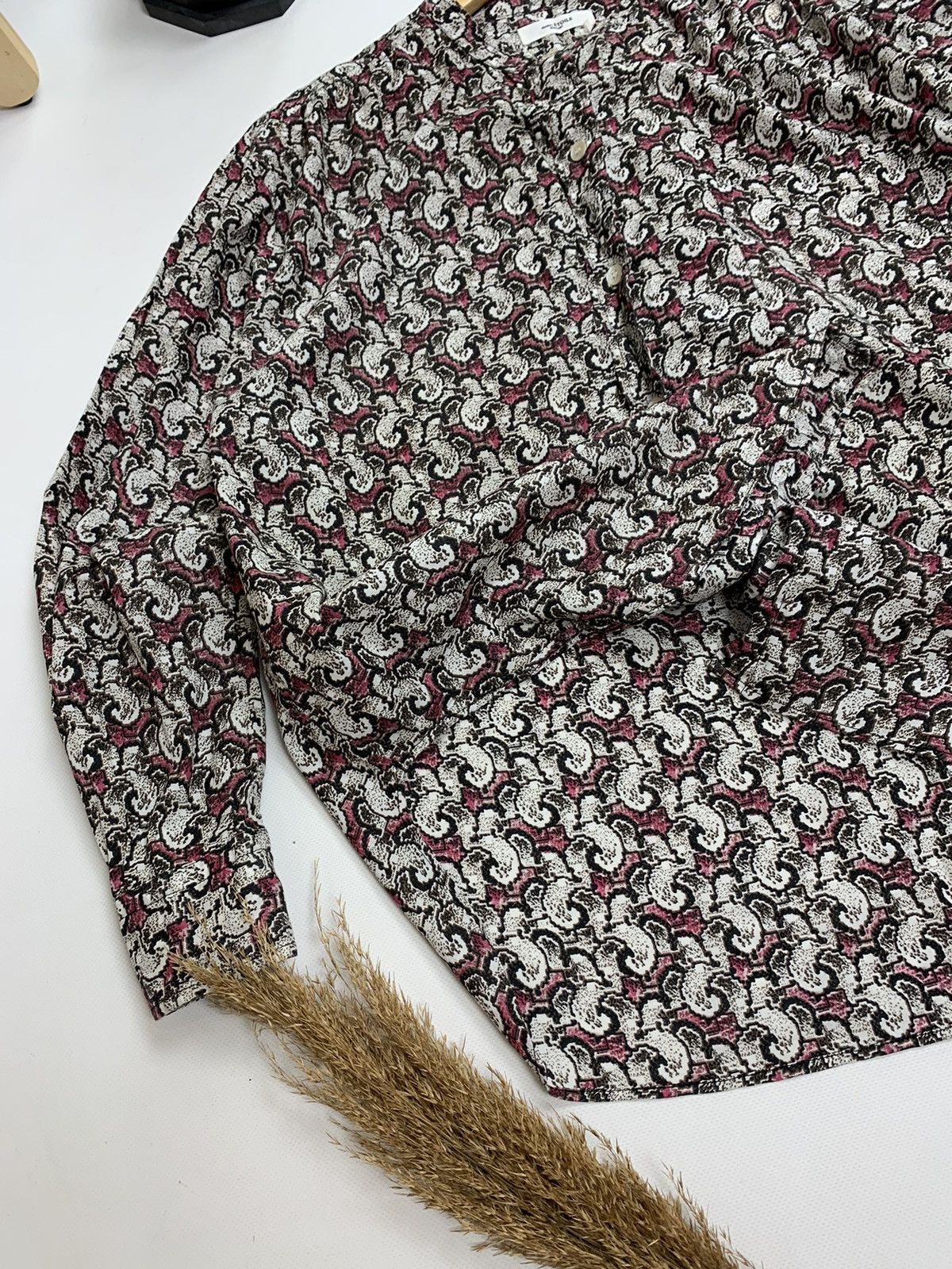 Designer × Isabel Marant Etoile × Vintage Vintage Isabel Marant Floral Printed Flowers Designer Shirt Size M / US 6-8 / IT 42-44 - 11 Thumbnail