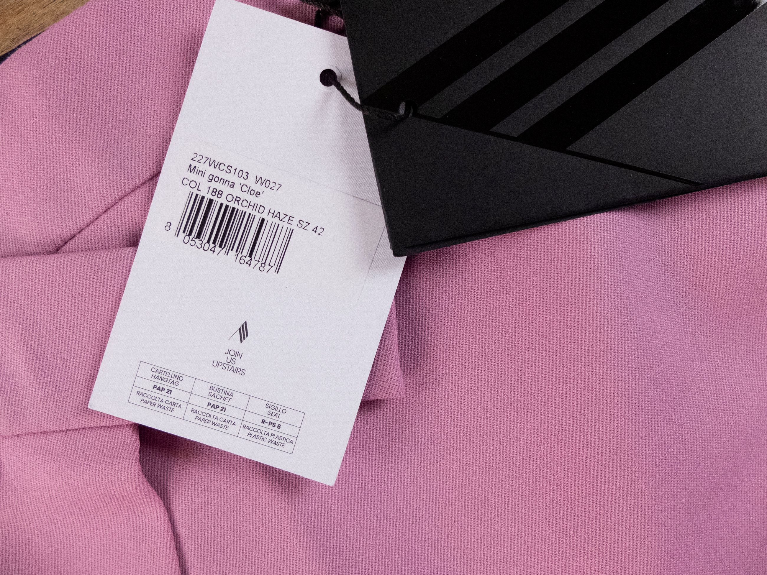 The Attico THE ATTICO orchid haze pink wool mini envelope skirt 6 / 42 Size 28" / US 6 / IT 42 - 8 Thumbnail