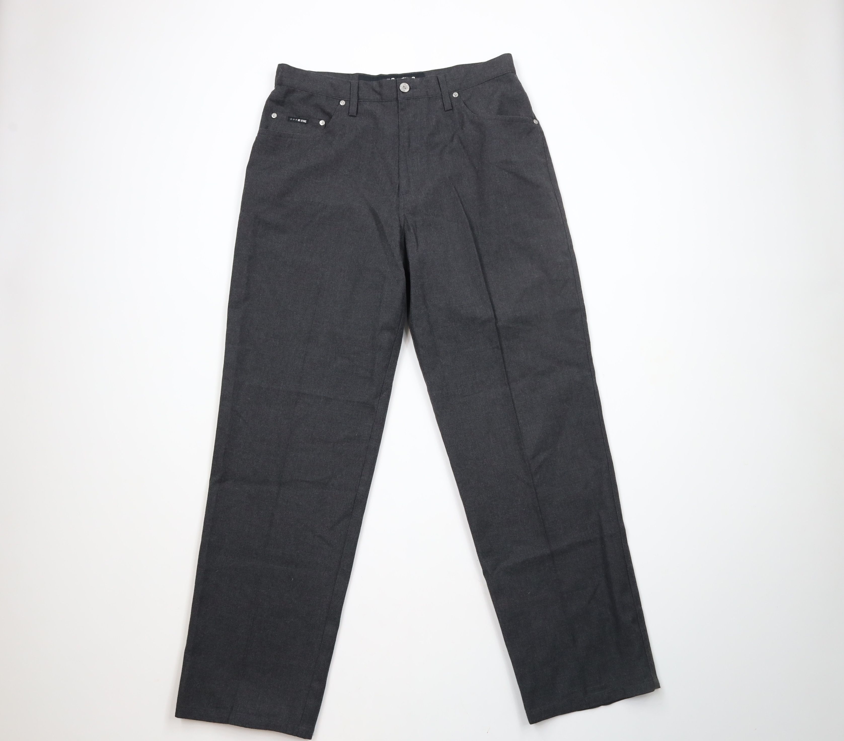 Vintage Vintage 90s Streetwear Relaxed Fit Chino Pants Trousers Gray Size US 32 / EU 48 - 1 Thumbnail