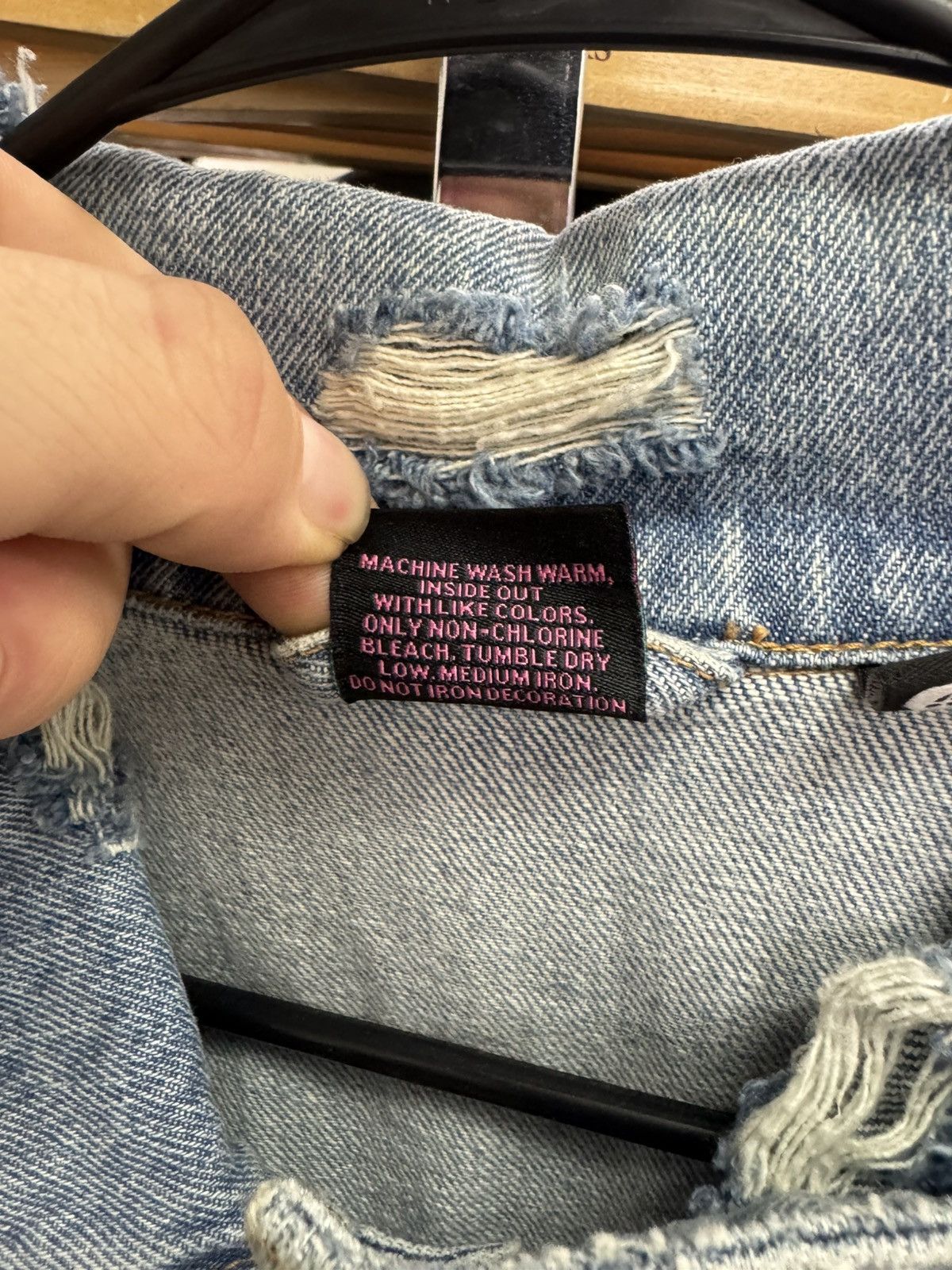 Rap Tees XXXTentacion Bad Vibes Forever Denim Jacket Size US XL / EU 56 / 4 - 5 Thumbnail