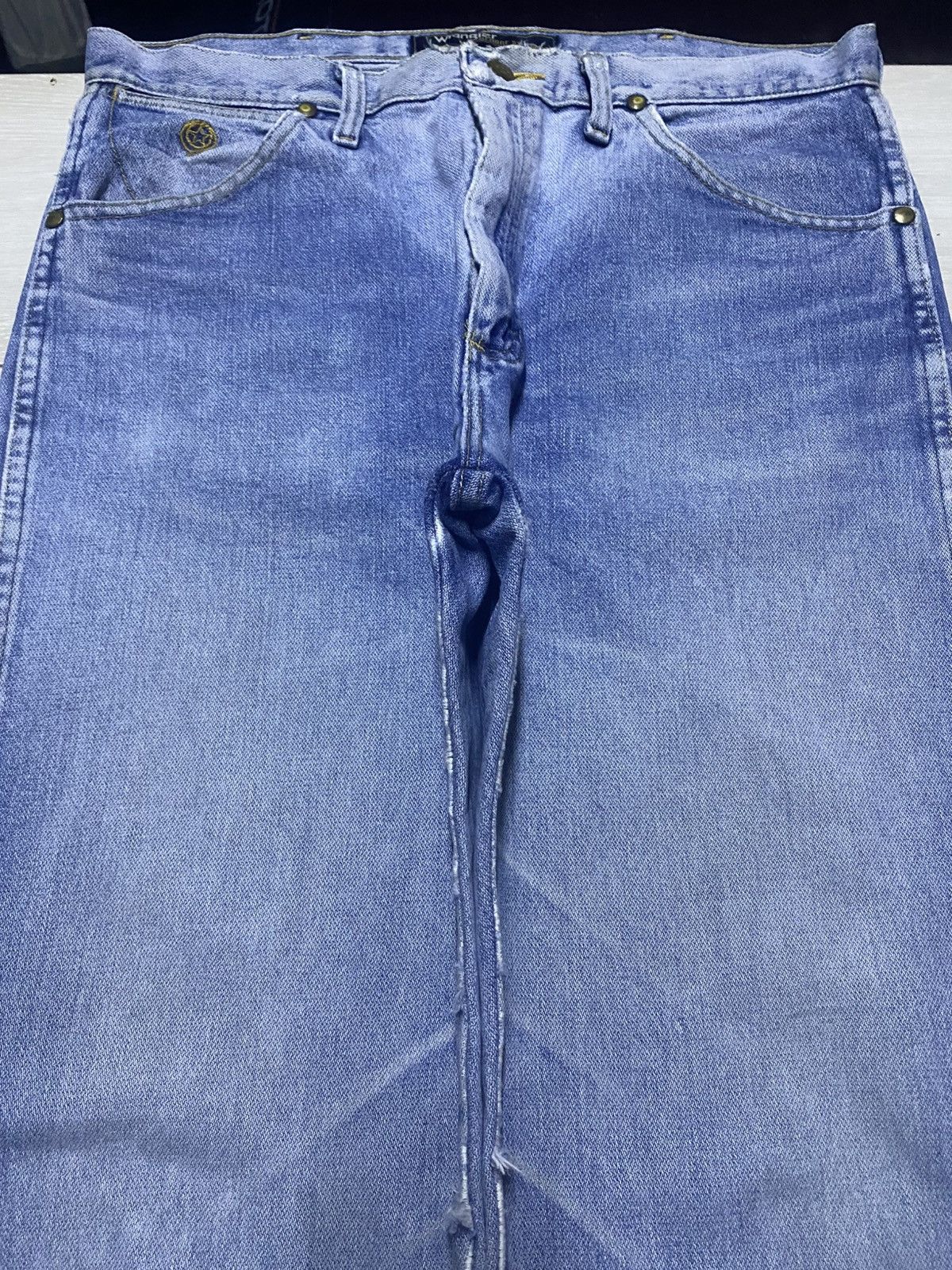 Sandro × Wrangler Vintage Wrangler George Strait Blue Wash Jeans Size US 34 / EU 50 - 3 Thumbnail