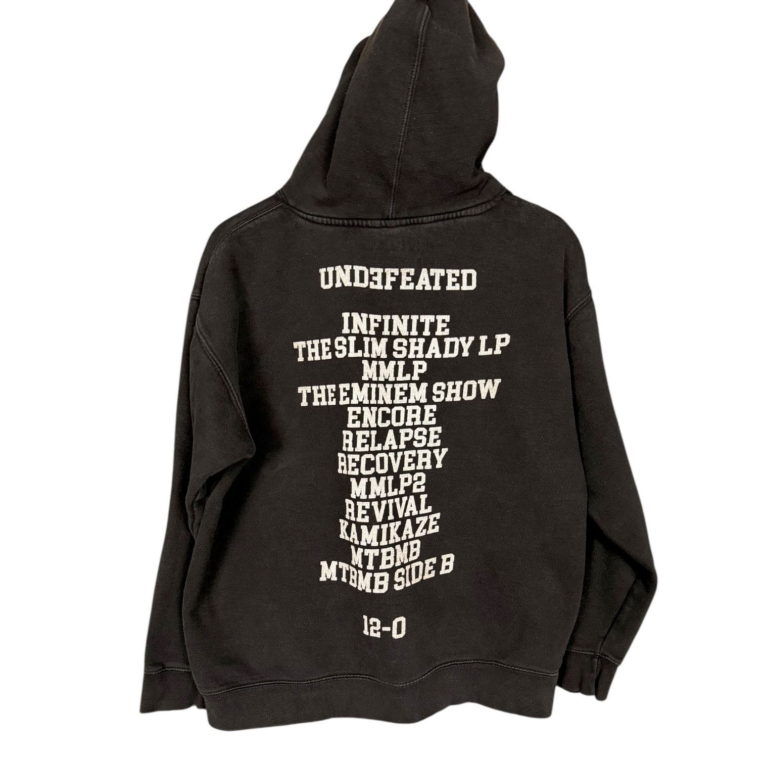 Eminem Shady Football Undefeated Black Hoodie Sweatshirt XL