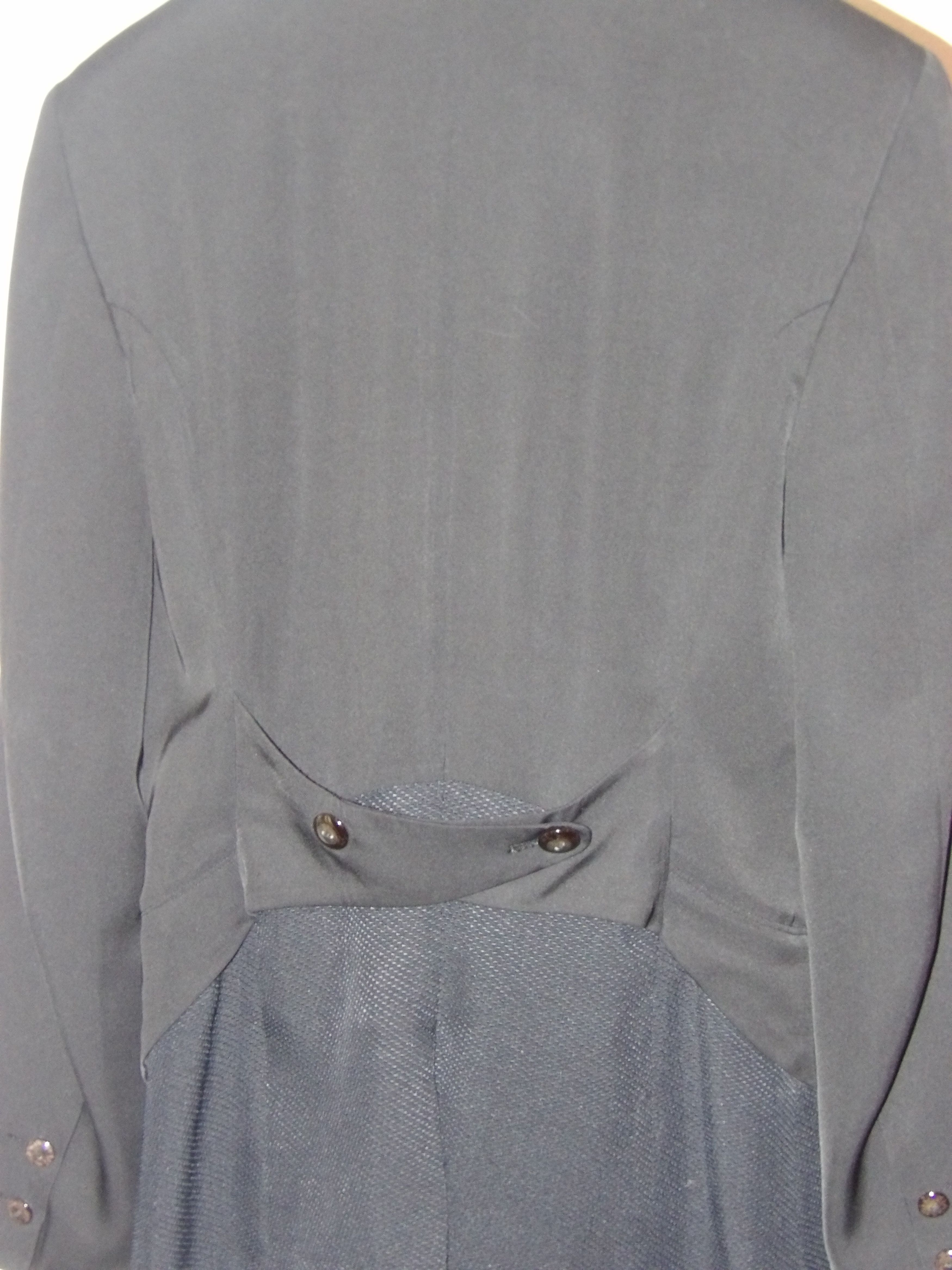 Matsuda Matsuda Black Paneled Blazer Size 48R - 4 Thumbnail
