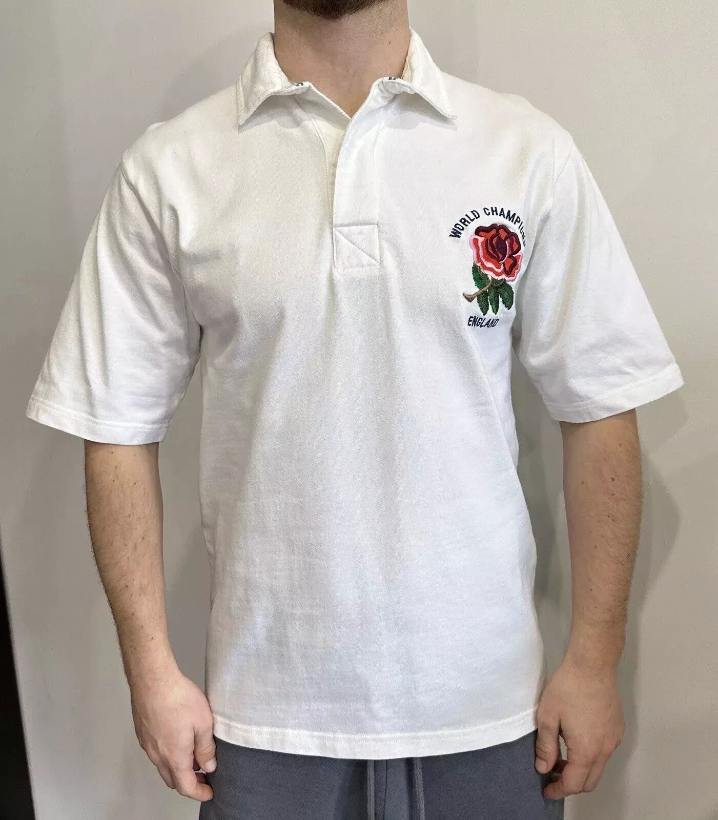 Cotton Traders Vintage 1990s National England Rugby Shirt World Champions Size US S / EU 44-46 / 1 - 1 Thumbnail