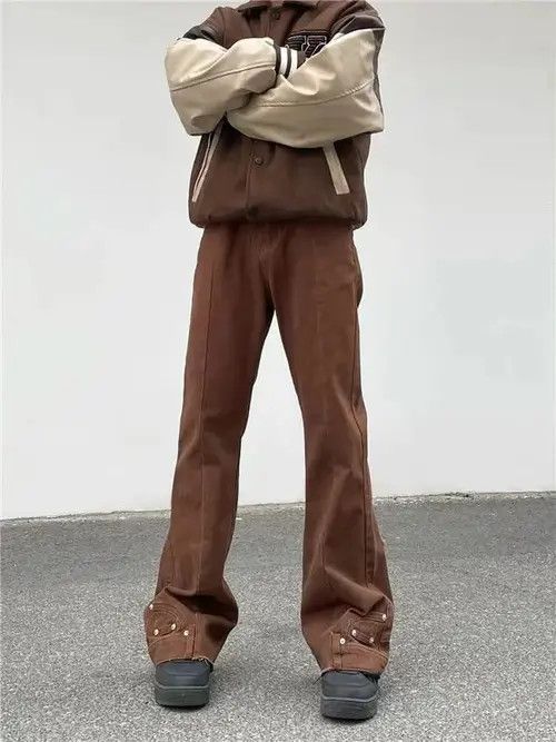 Teefury Vintage Brown Baggy Pants Size US 30 / EU 46 - 4 Thumbnail