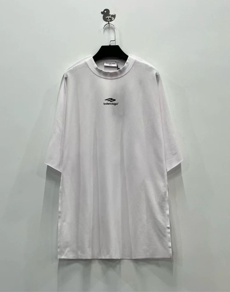 Balenciaga Balenciaga White powder 3B monogram logo short sleeve Size US L / EU 52-54 / 3 - 1 Thumbnail