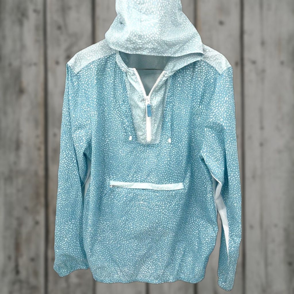 Chubbies Chubbies Packable Windbreaker Men L Blue Floral Pattern 90s Hike Zip Jacket Adults Mens Size US L / EU 52-54 / 3 - 1 Thumbnail