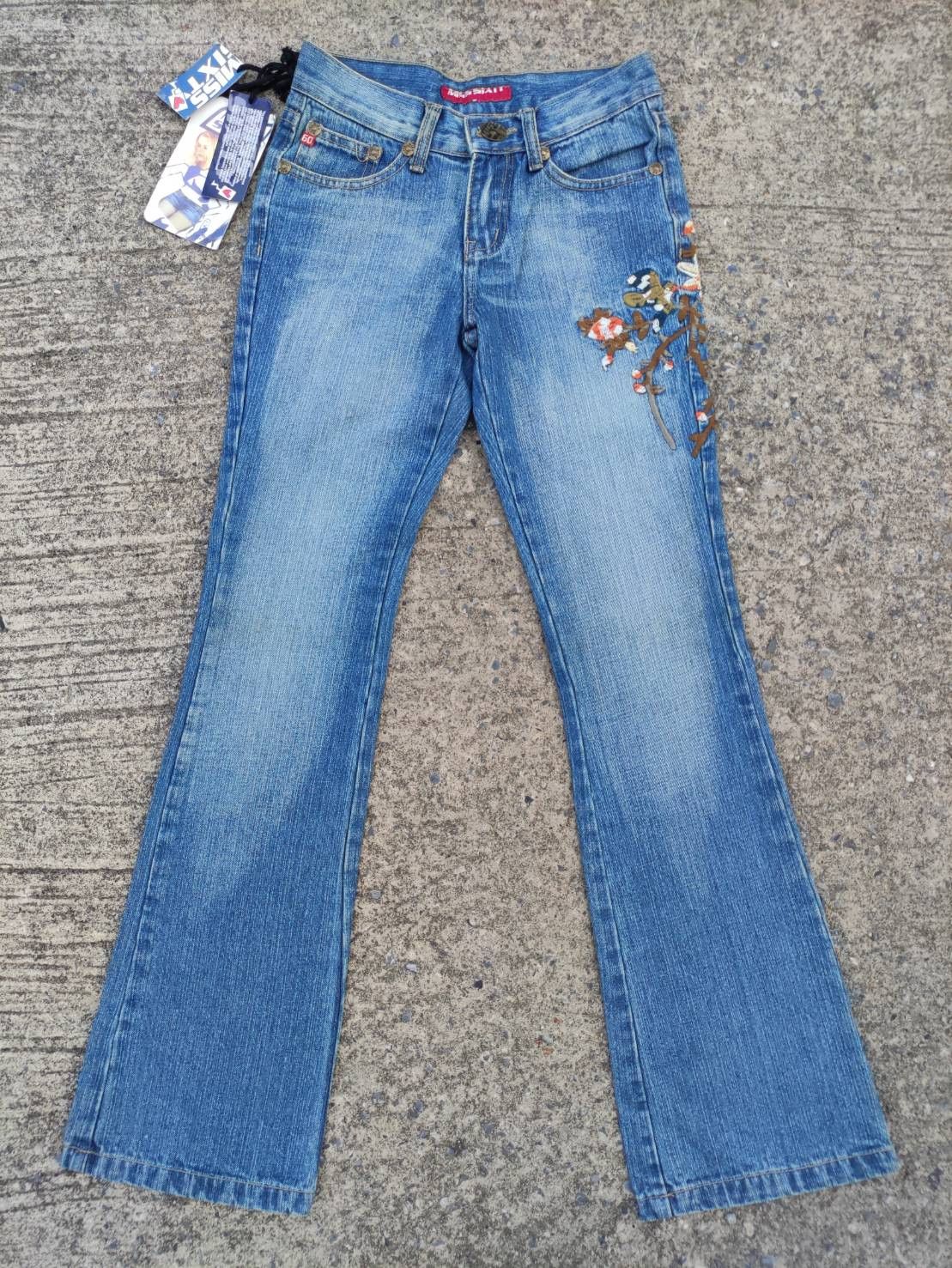 image of Miss Sixty Embroidery Pattern Dead Stock Jeans in Blue Jean, Women's (Size 26)