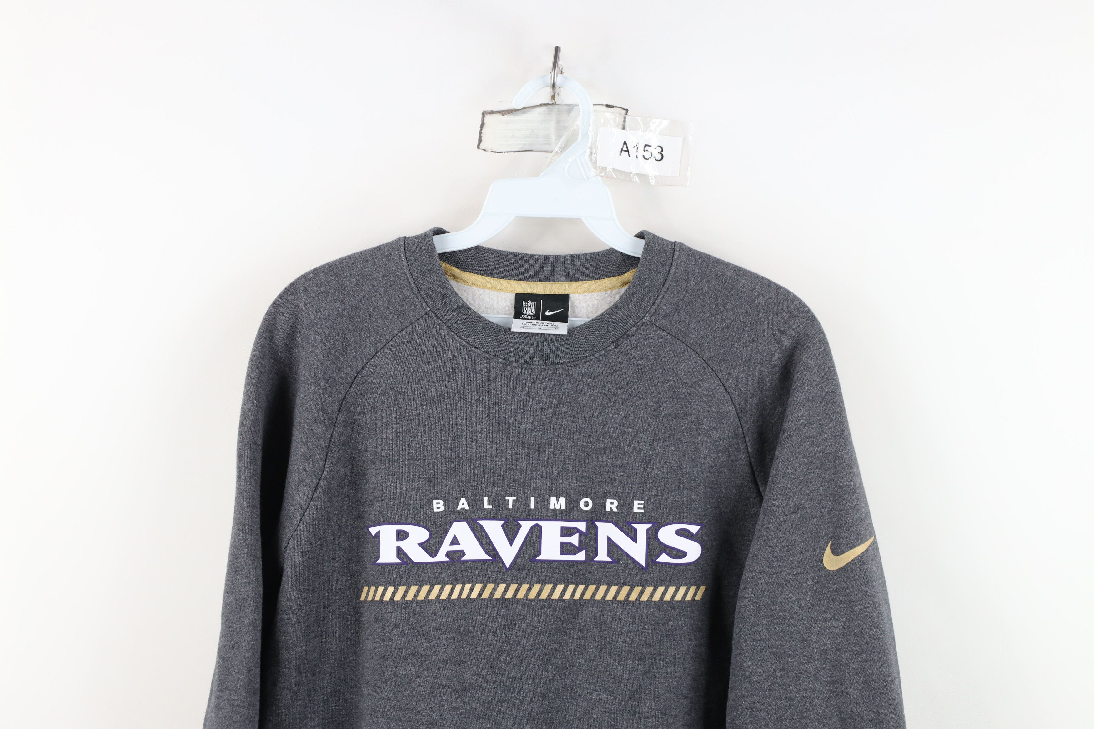 Nike Nike On Field Baltimore Ravens Football Crewneck Sweatshirt Size US M / EU 48-50 / 2 - 2 Thumbnail