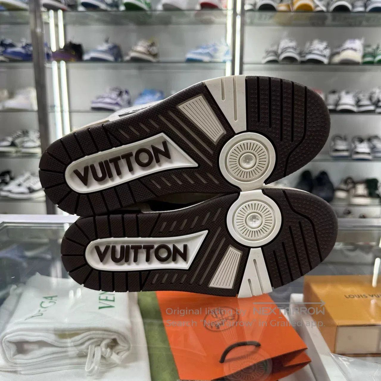 Louis Vuitton LV Trainer Tyler White Brown. Size US 5 / EU 37 - 7 Thumbnail