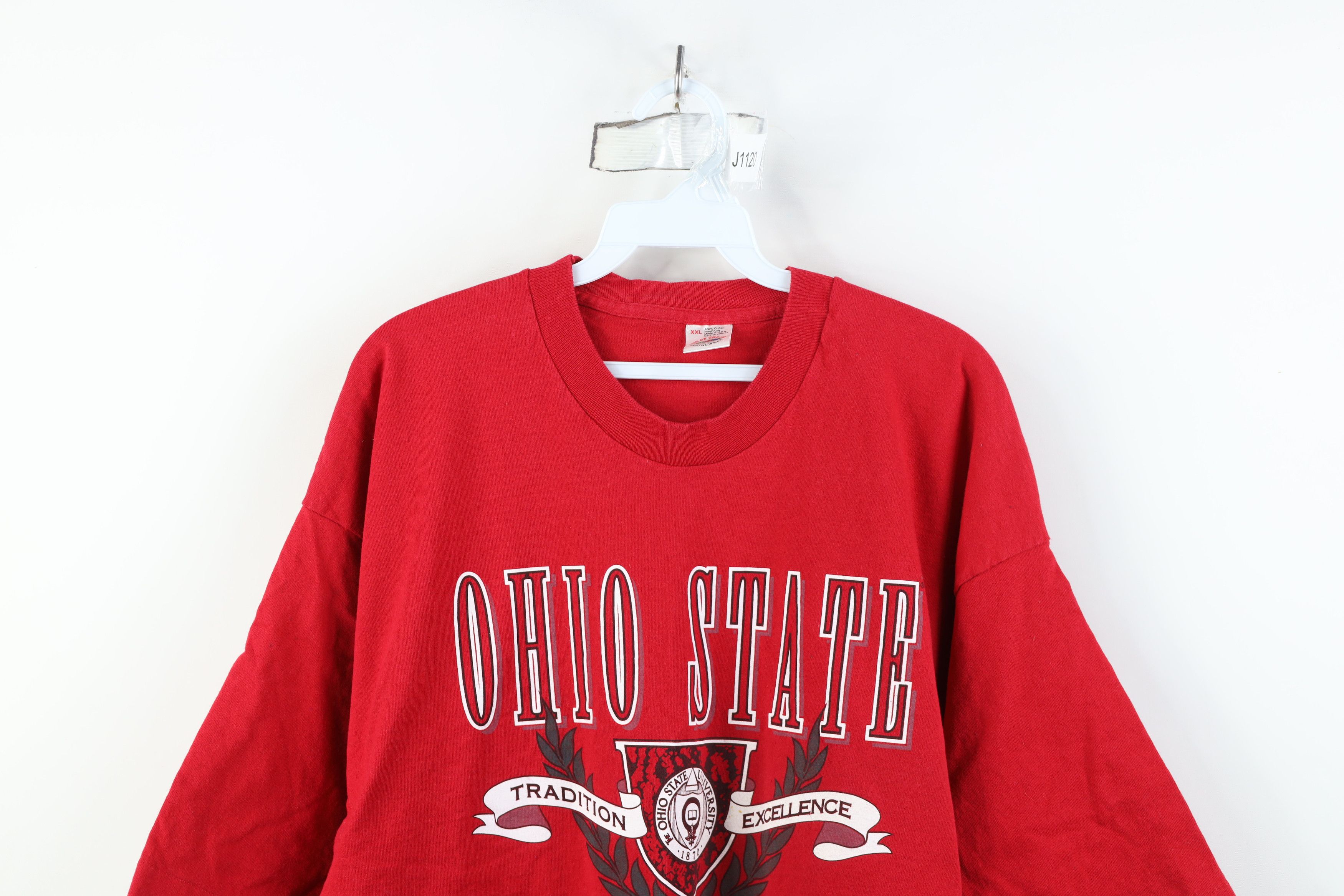 Vintage Vintage 90s Ohio State University Short Sleeve T-Shirt USA Size US XXL / EU 58 / 5 - 2 Thumbnail