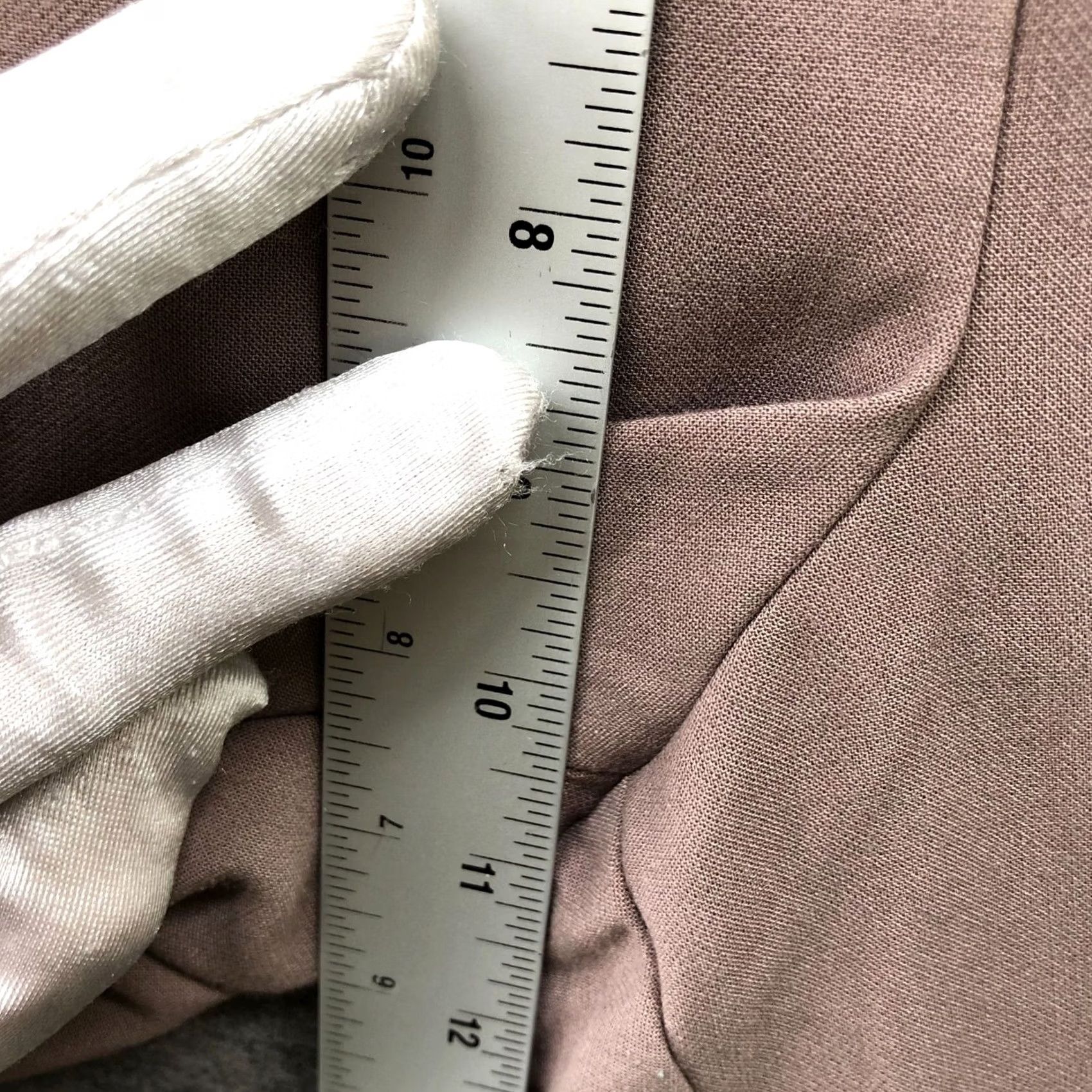Ann Taylor Ann Taylor Womens 10 Dress Pants Beige Mid Rise Straight Relaxed Flat Size 32" / US 10 / IT 46 - 7 Thumbnail