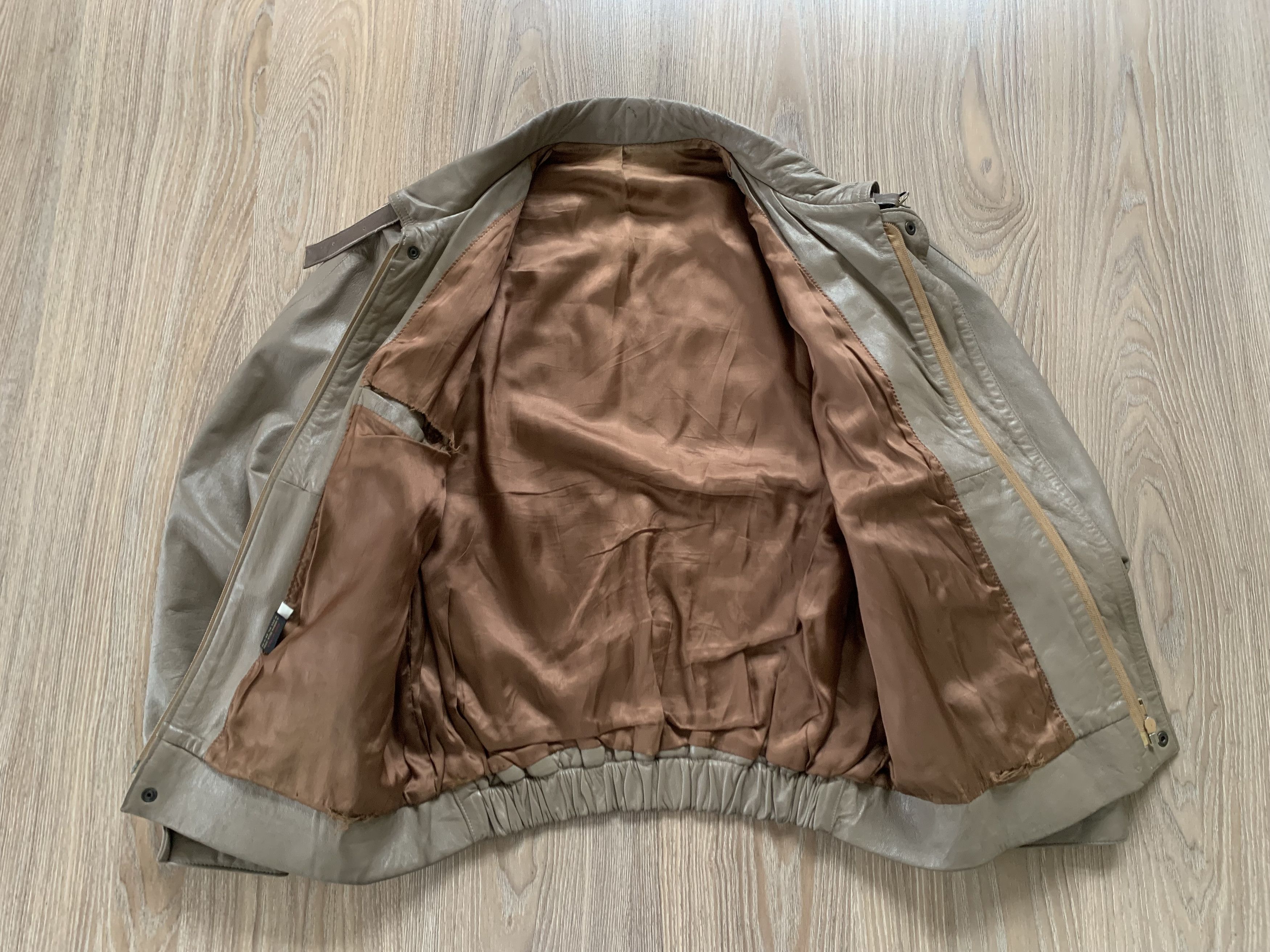 Vera Pelle Vera Pelle Vintage Italian Leather Transformer Bomber Jacket Size US L / EU 52-54 / 3 - 5 Thumbnail
