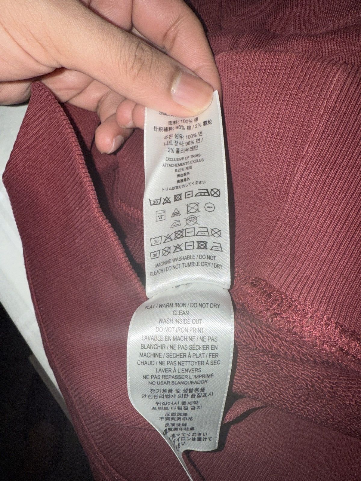 Burberry Burberry Rare S23 Logo Sweatshirt - Maroon Size US S / EU 44-46 / 1 - 7 Thumbnail