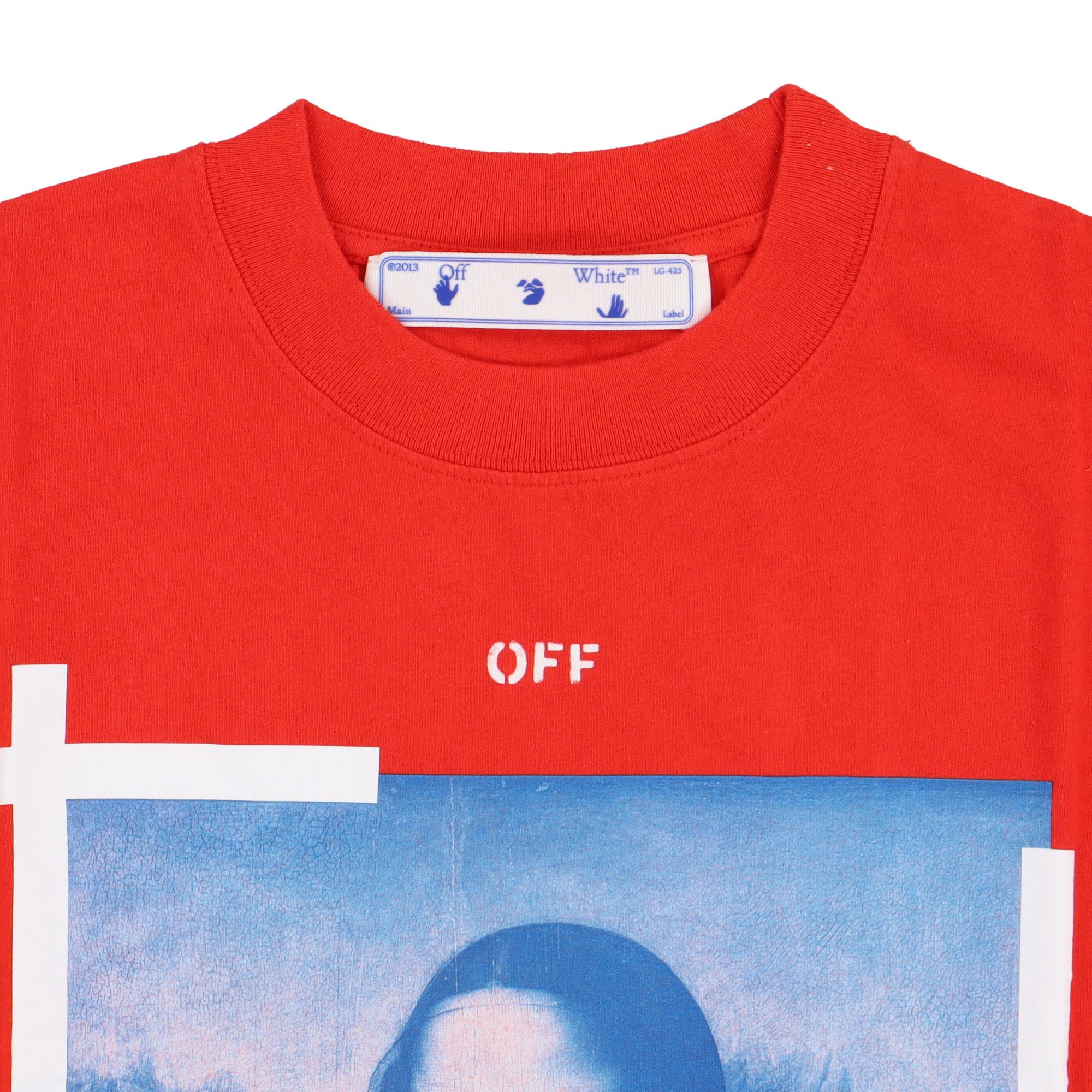 Off-White Red Mona Lisa Arrows T-Shirt Size XXS / US 00 / IT 34 - 7 Thumbnail