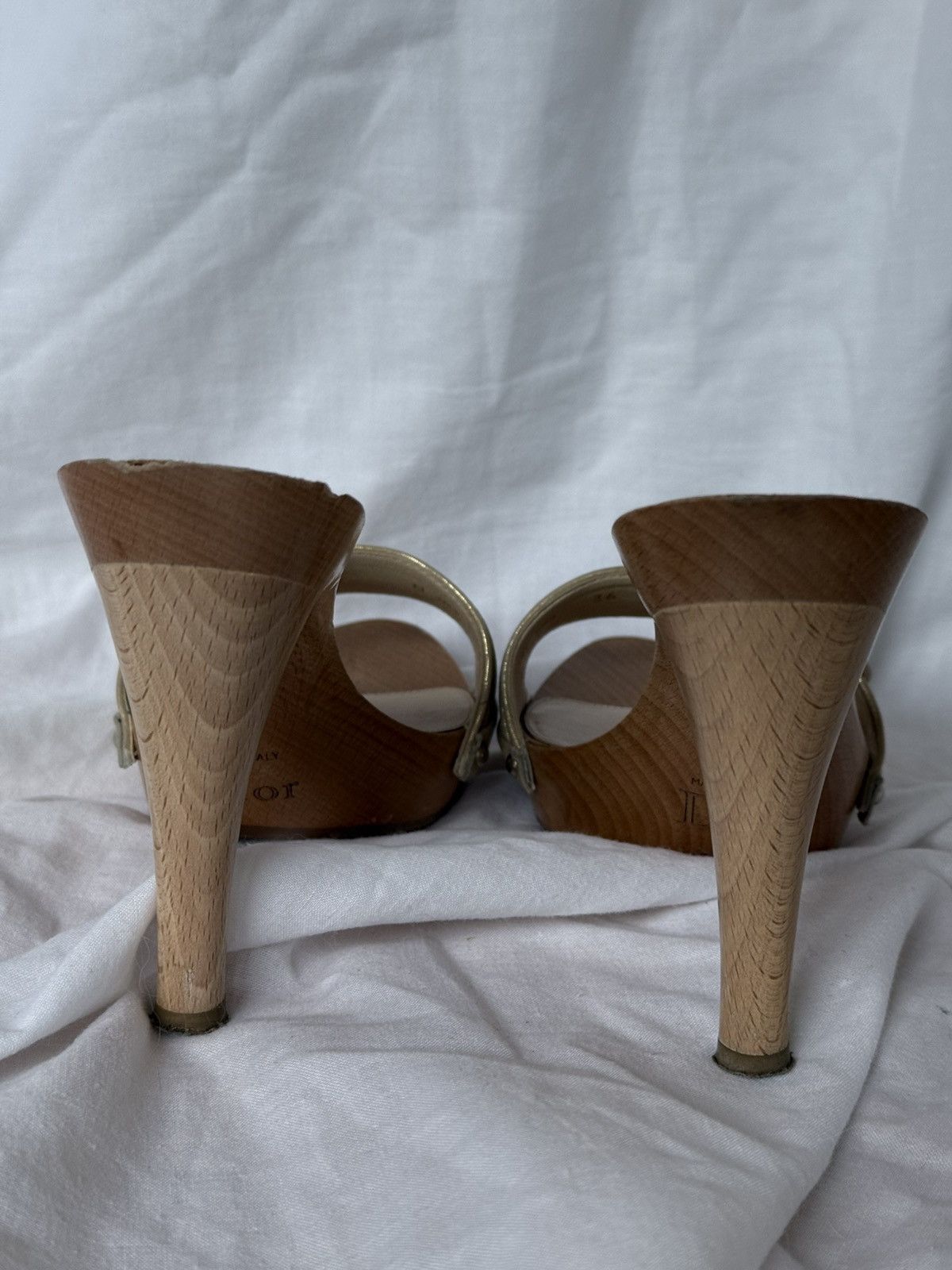 Dior Christian Dior Gold/Wood Clogs Sandals Mules Size US 6 / IT 36 - 7 Thumbnail