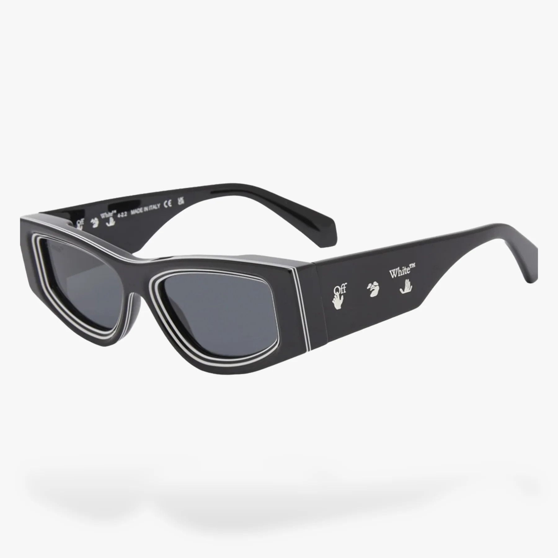 Off-White o1mle0724 / DUP / Andy Unisex Sunglasses in Black Size ONE SIZE - 1 Thumbnail
