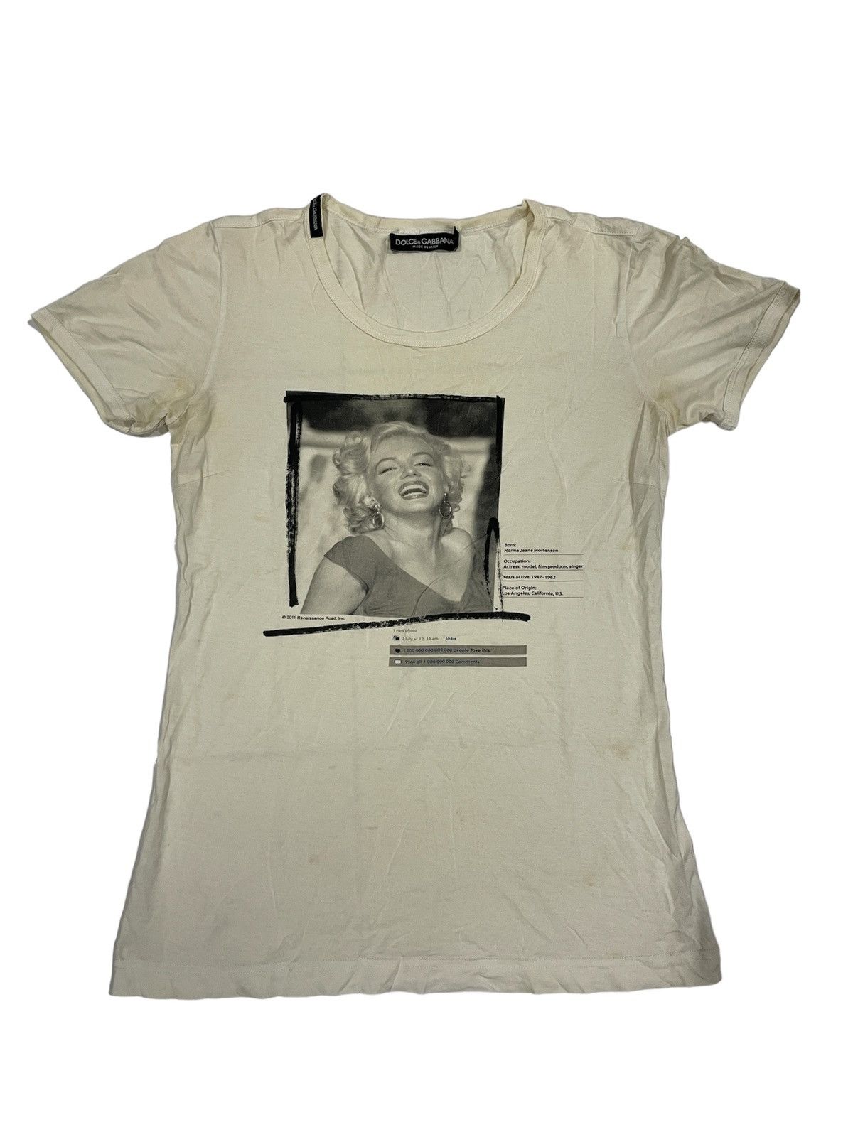 レア dolce&gabbana Marilyn Monroe マリリンモンロー Dolce Gabbana Marilyn Monroe Dolce Gabbana Marilyn Monroe