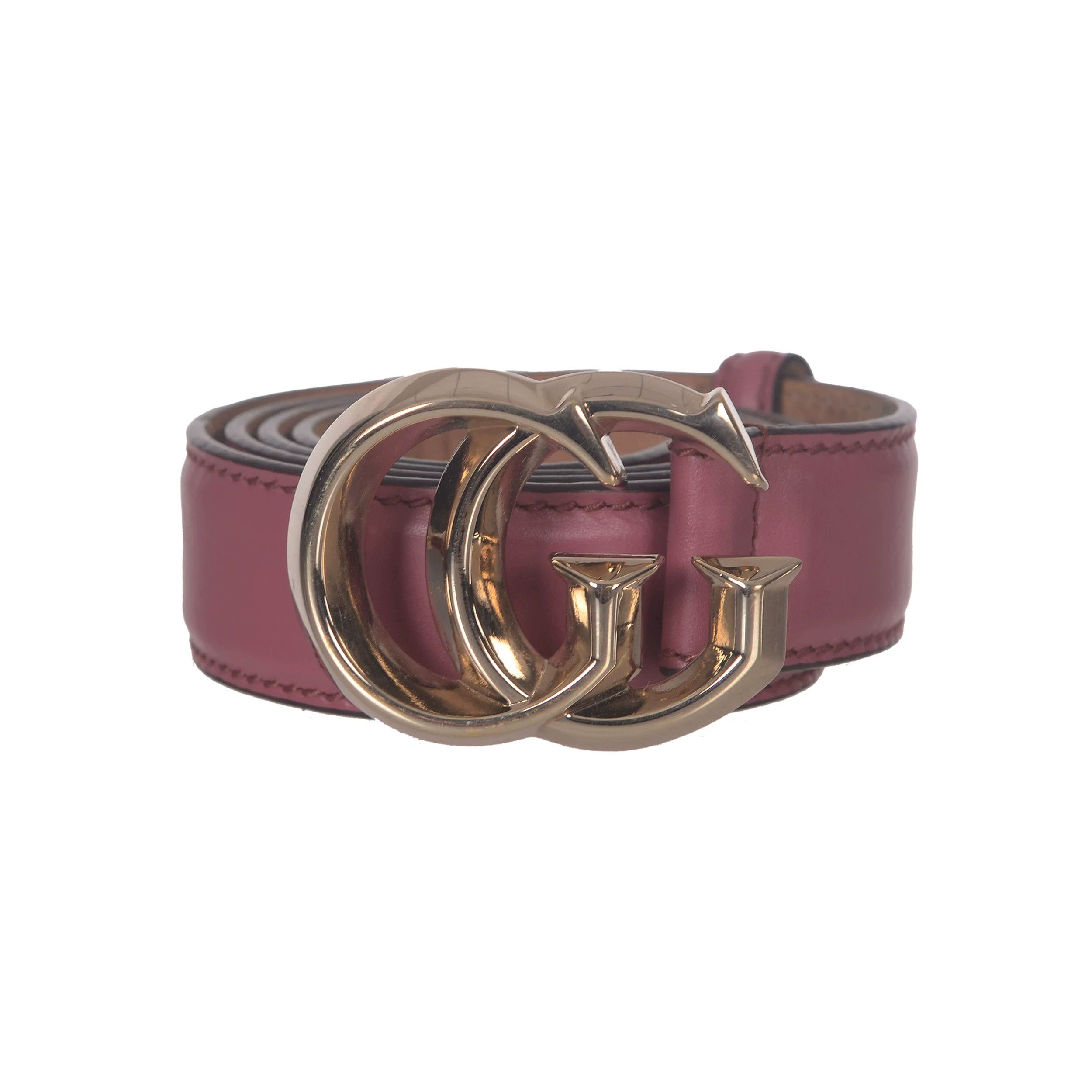 Gucci Gucci Leather Gold Belt Men Size ONE SIZE - 1 Thumbnail