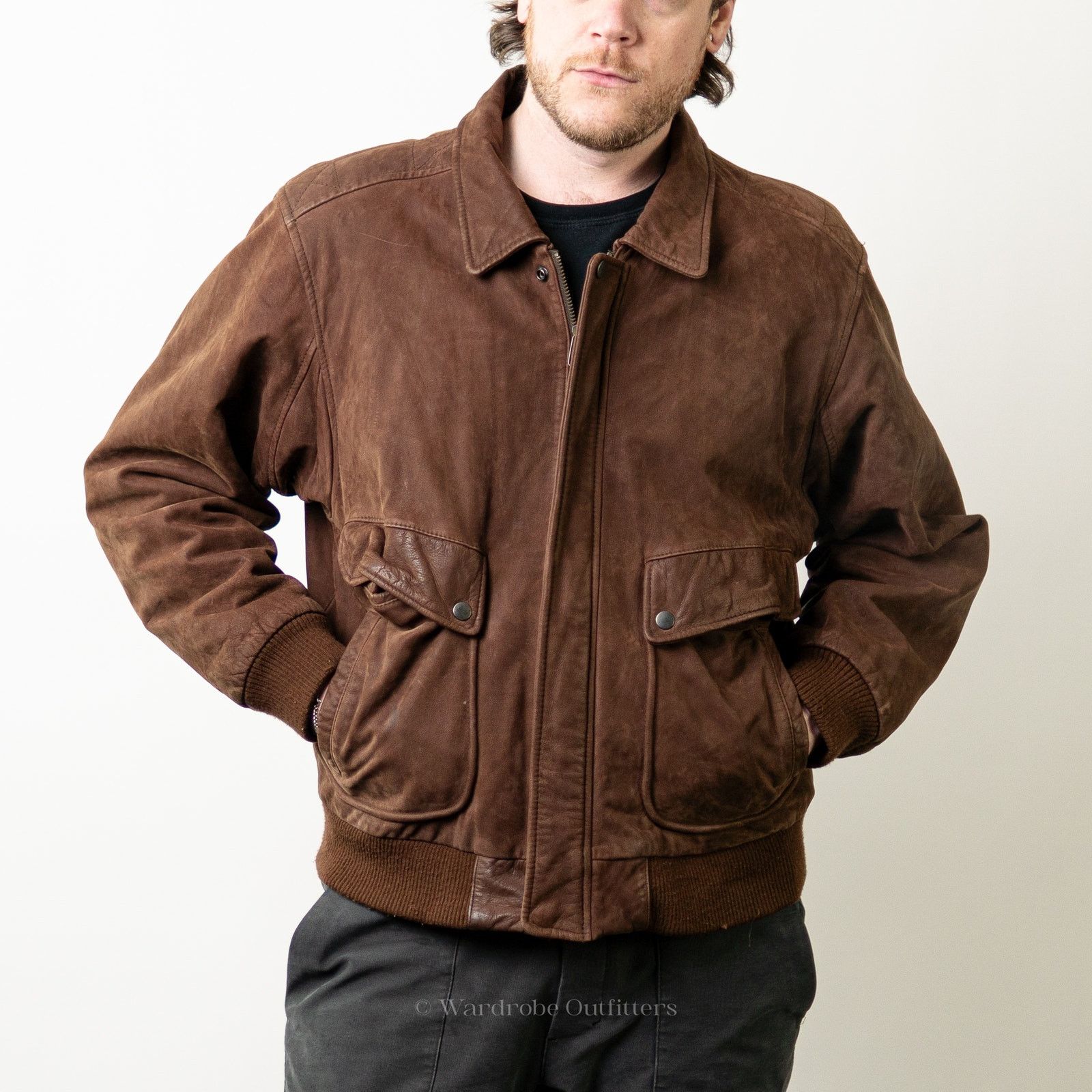 Vintage Vintage 90s Brown Leather Western Jacket - L Size US L / EU 52-54 / 3 - 2 Thumbnail