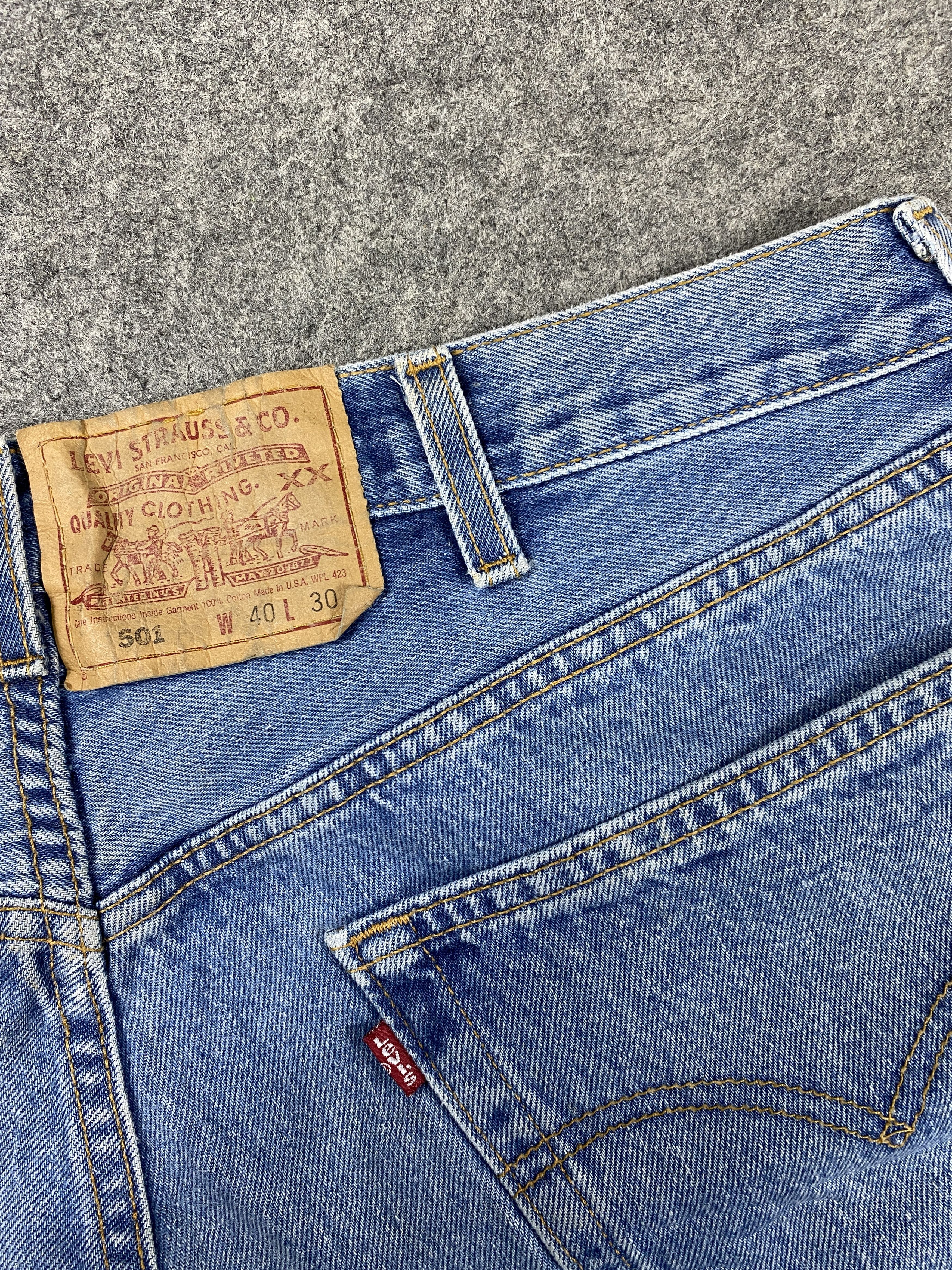 Levi's Blue Vintage Levi's 501 Jeans 38x30 Denim -JN2357 Size US 38 / EU 54 - 9 Thumbnail