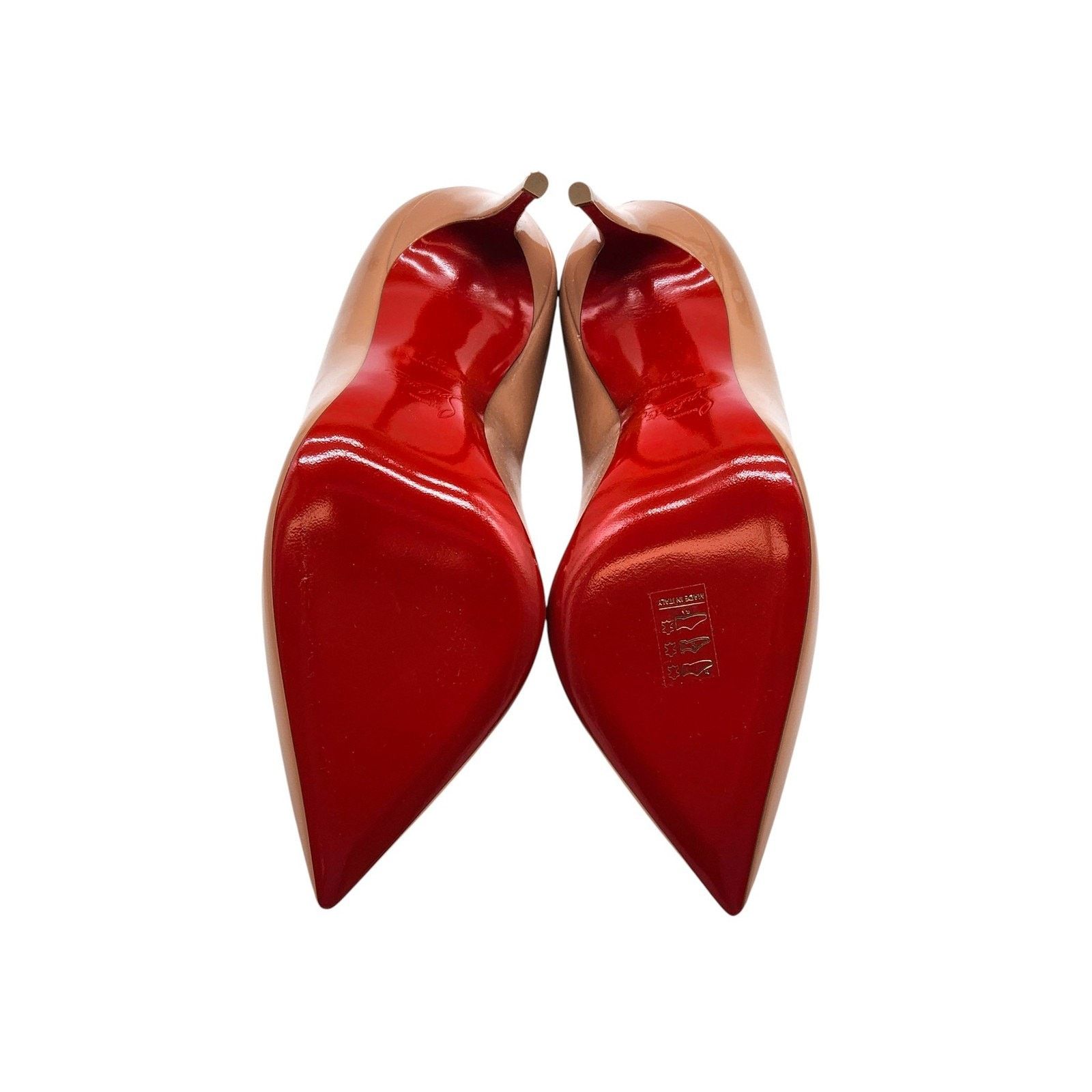 Christian Louboutin Hot Chick Patent Leather Blush Beige Pumps EU 37 US 7 - NWB Size US 7 / IT 37 - 6 Thumbnail